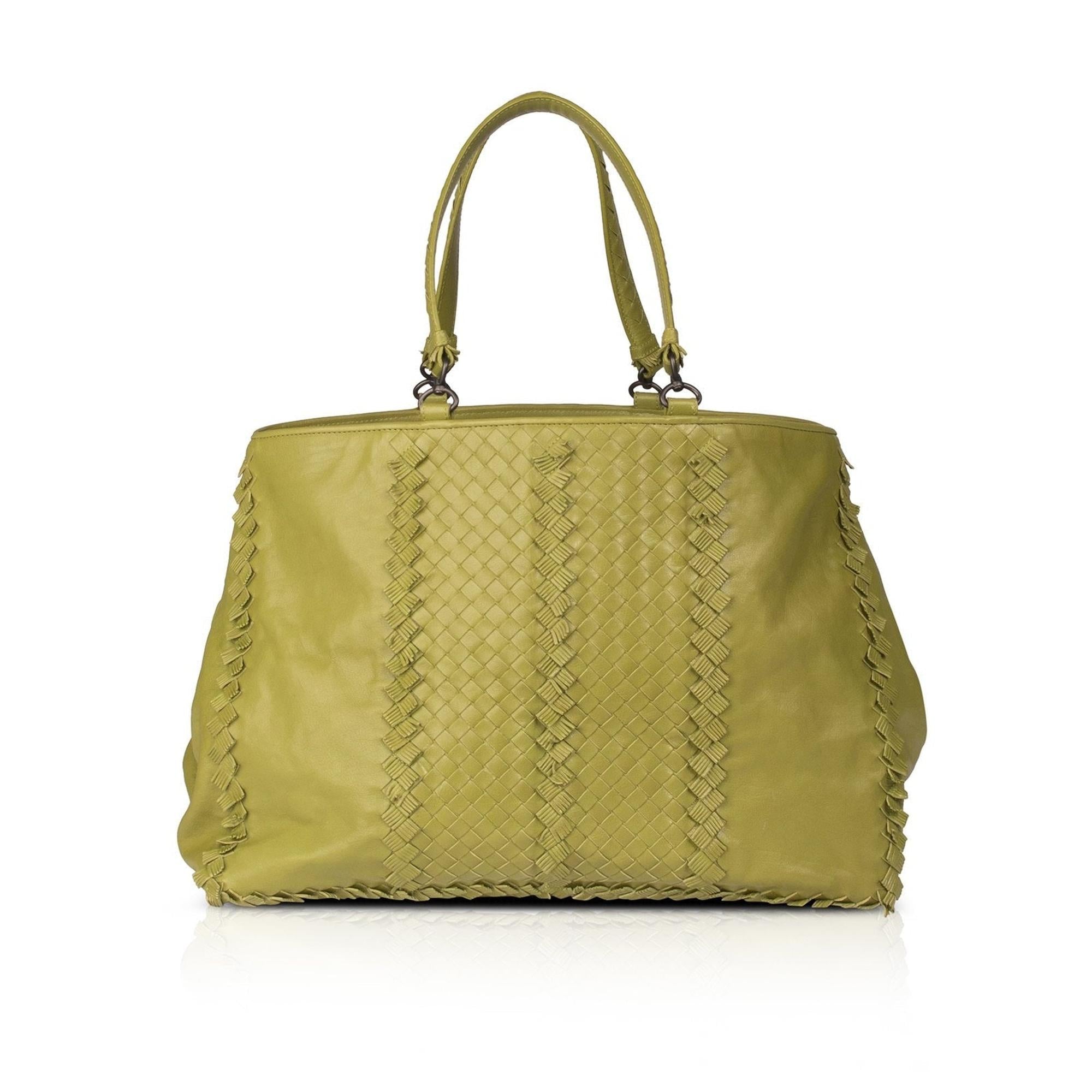 Bottega Veneta Intrecciato Nappa Fringe Tote