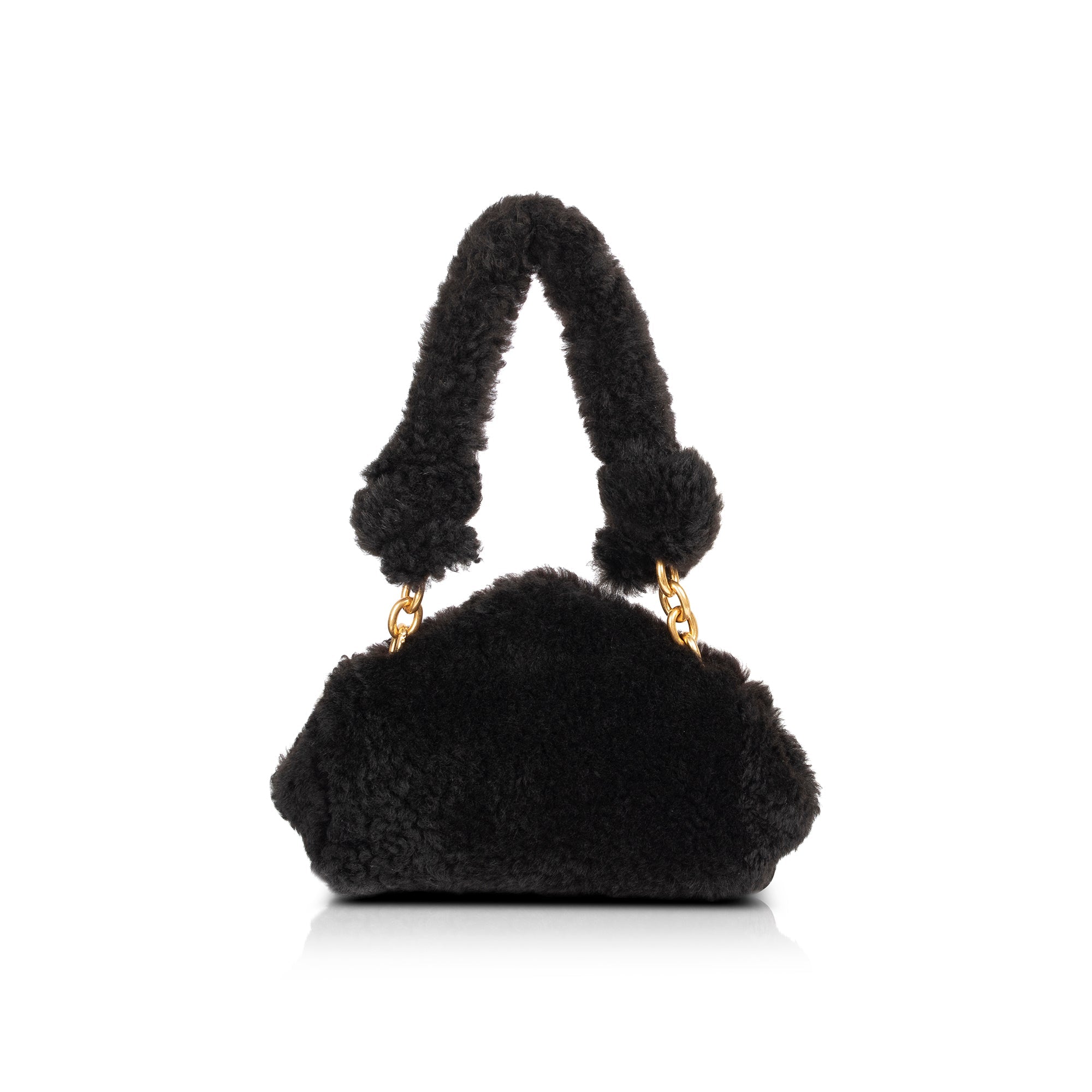 Bottega Veneta Shearling Tip clutch