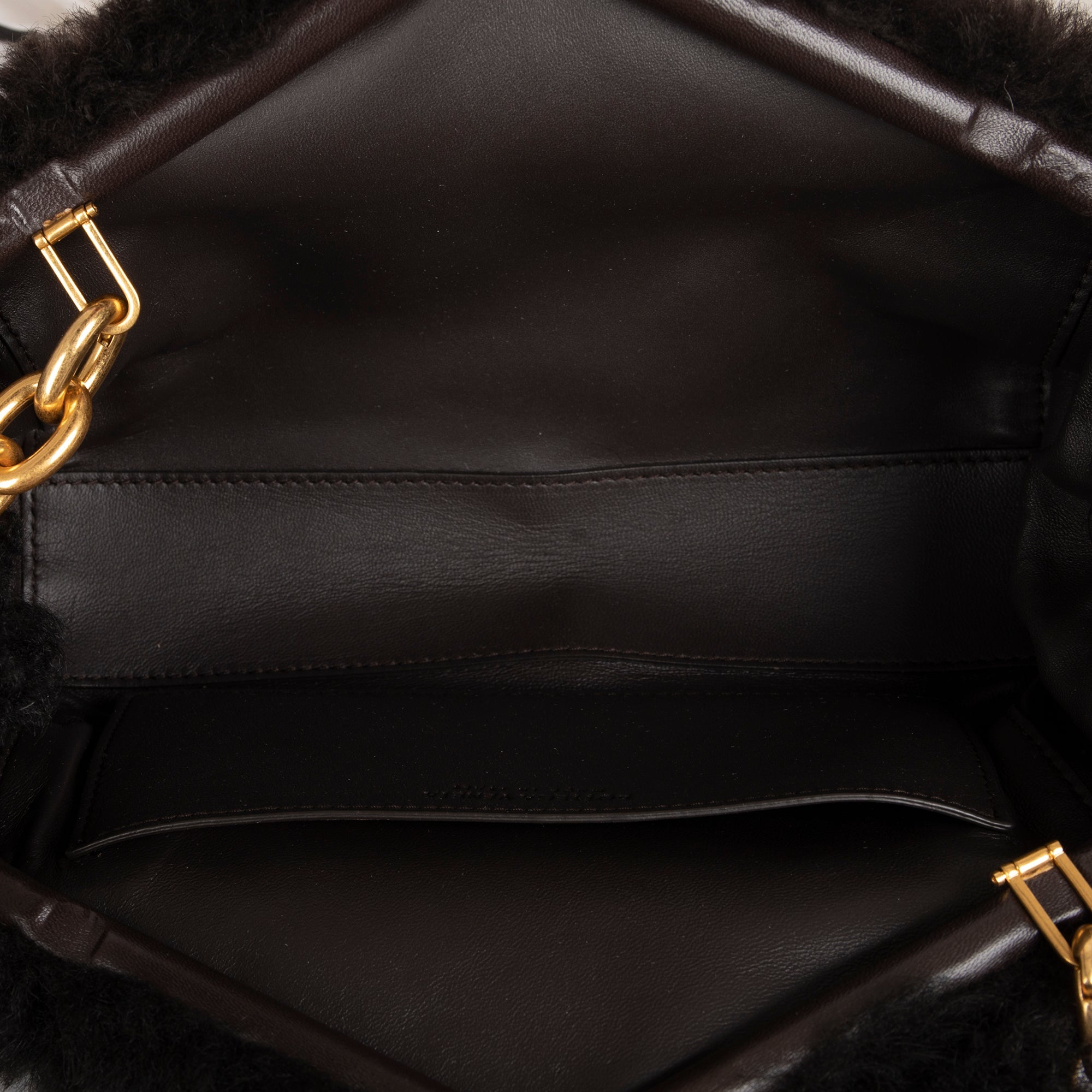 Bottega Veneta Shearling Tip clutch