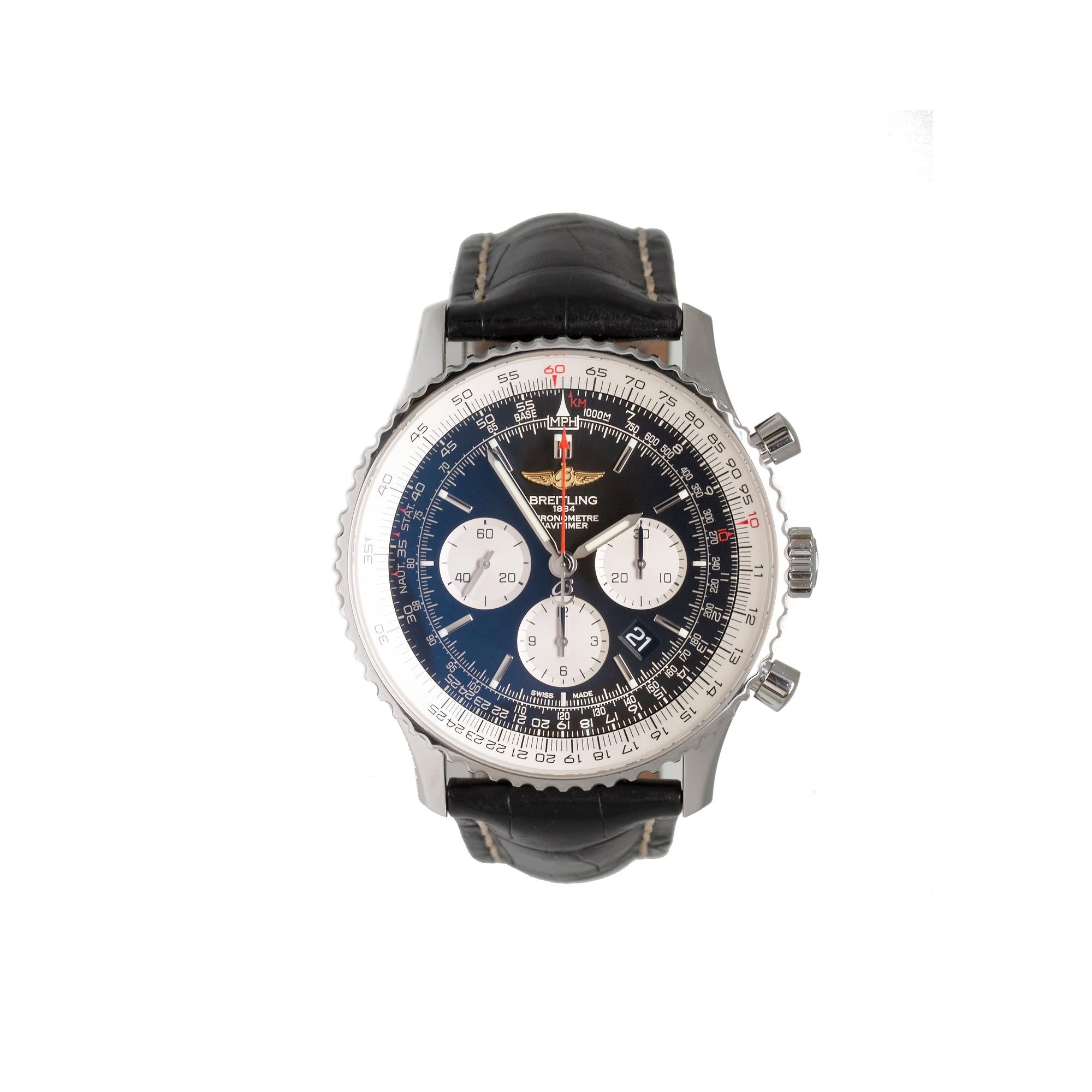 Breitling Navitimer B01 Chronograph 46mm Watch w/ Box & Papers