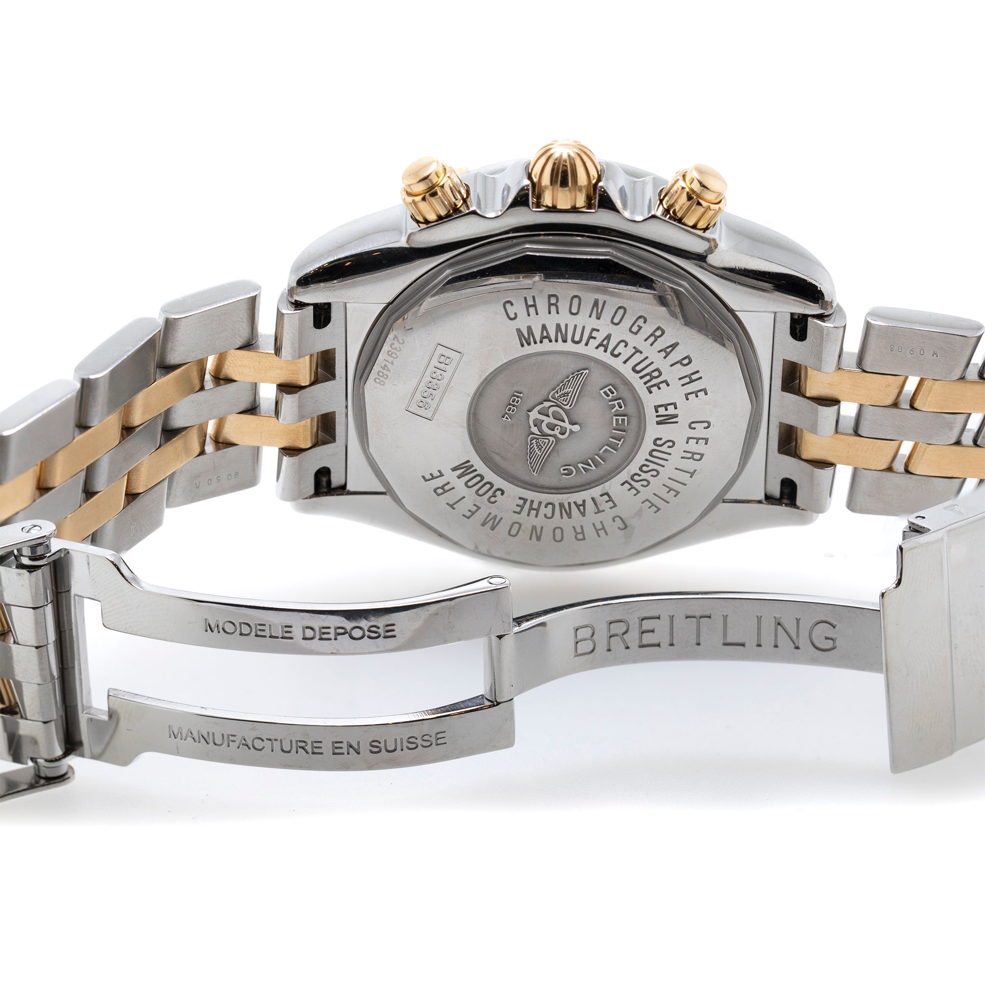 Breitling Two-Tone Chronomat Evolution 44 mm Watch w/ Box & Papers