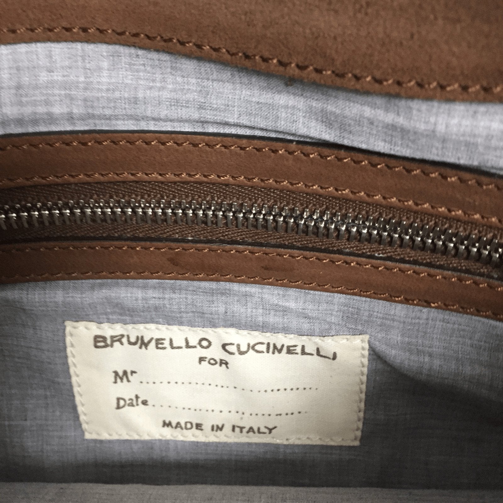Brunello Cucinelli Brown Document Holder