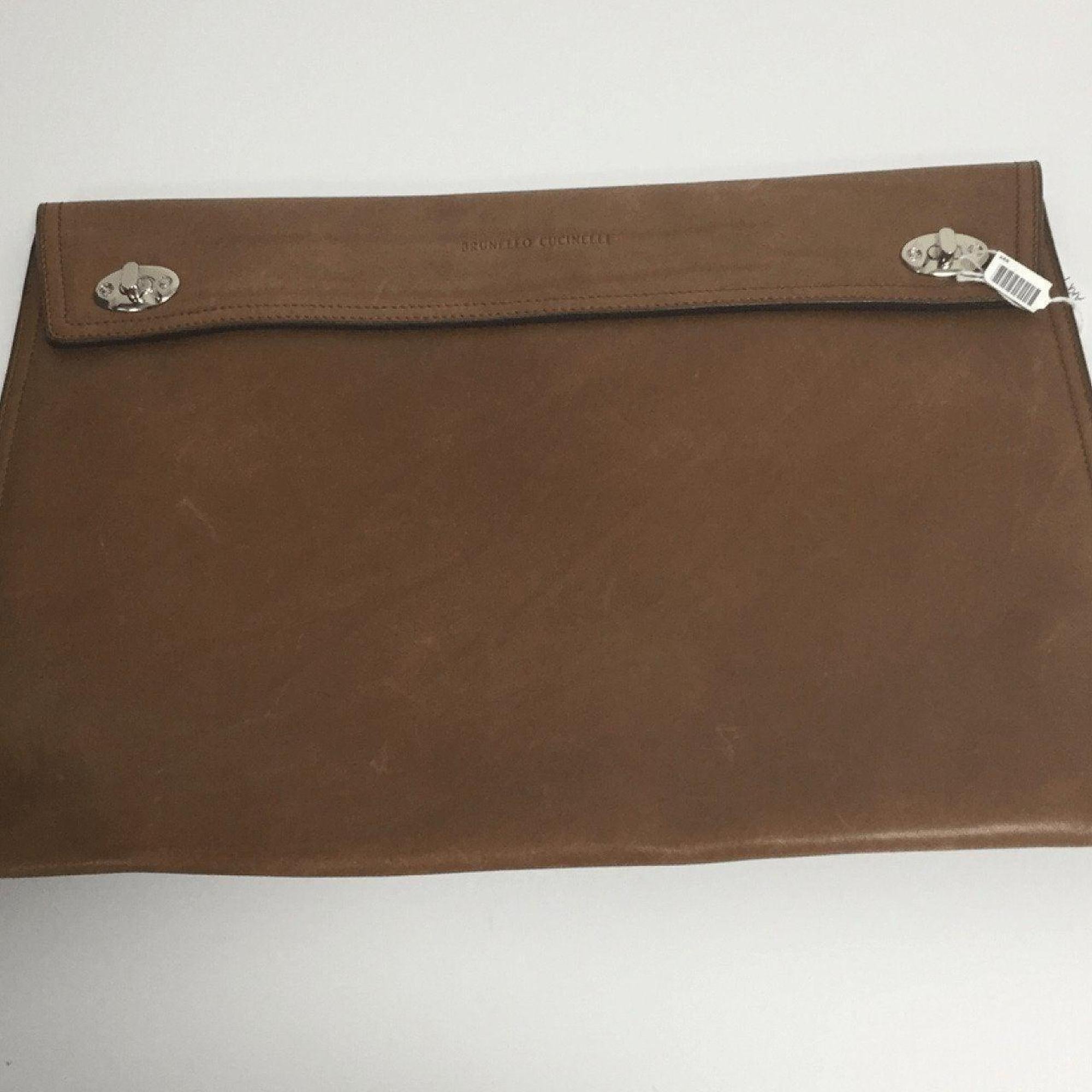 Brunello Cucinelli Brown Document Holder
