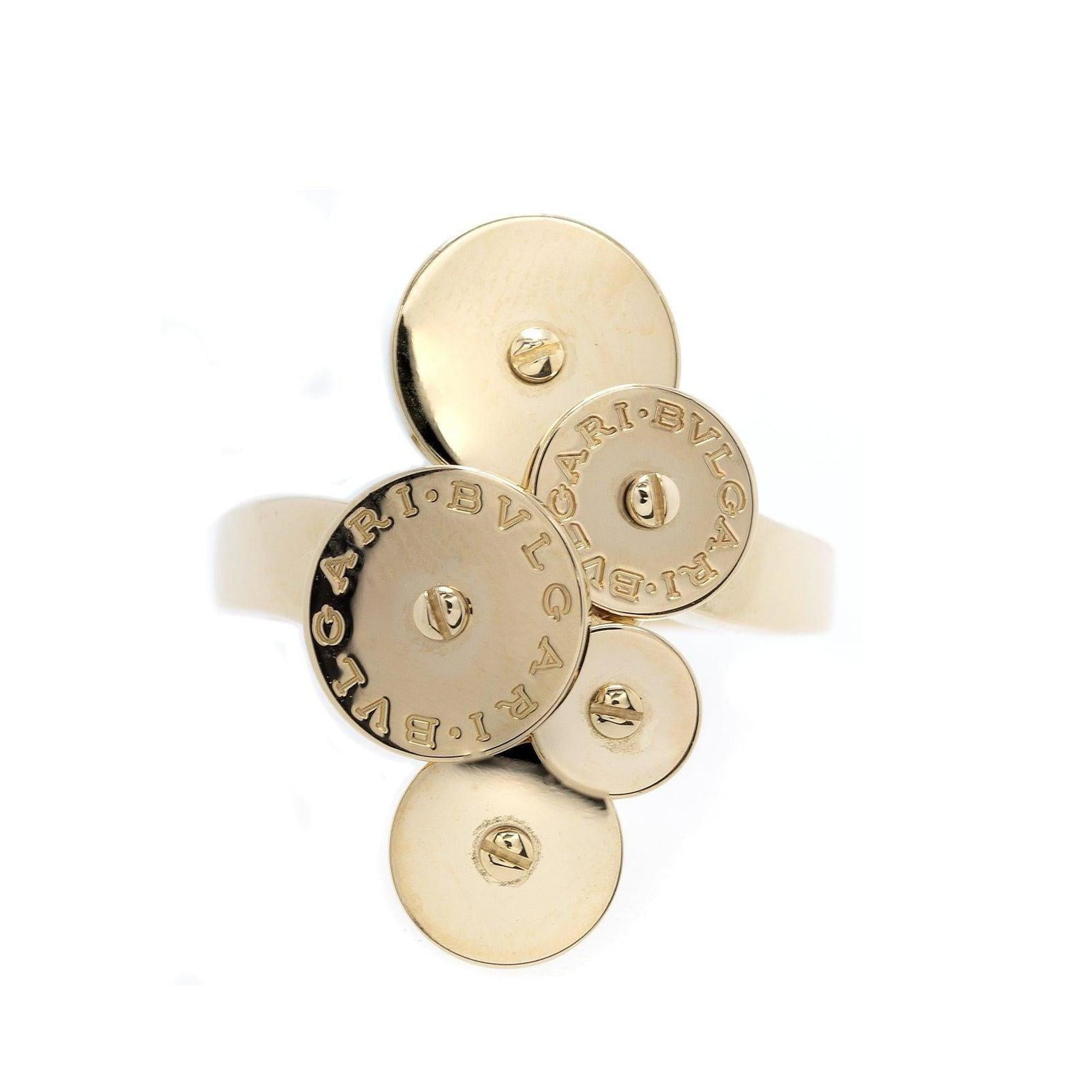 Bulgari 18k Gold Cicladi Discs Ring