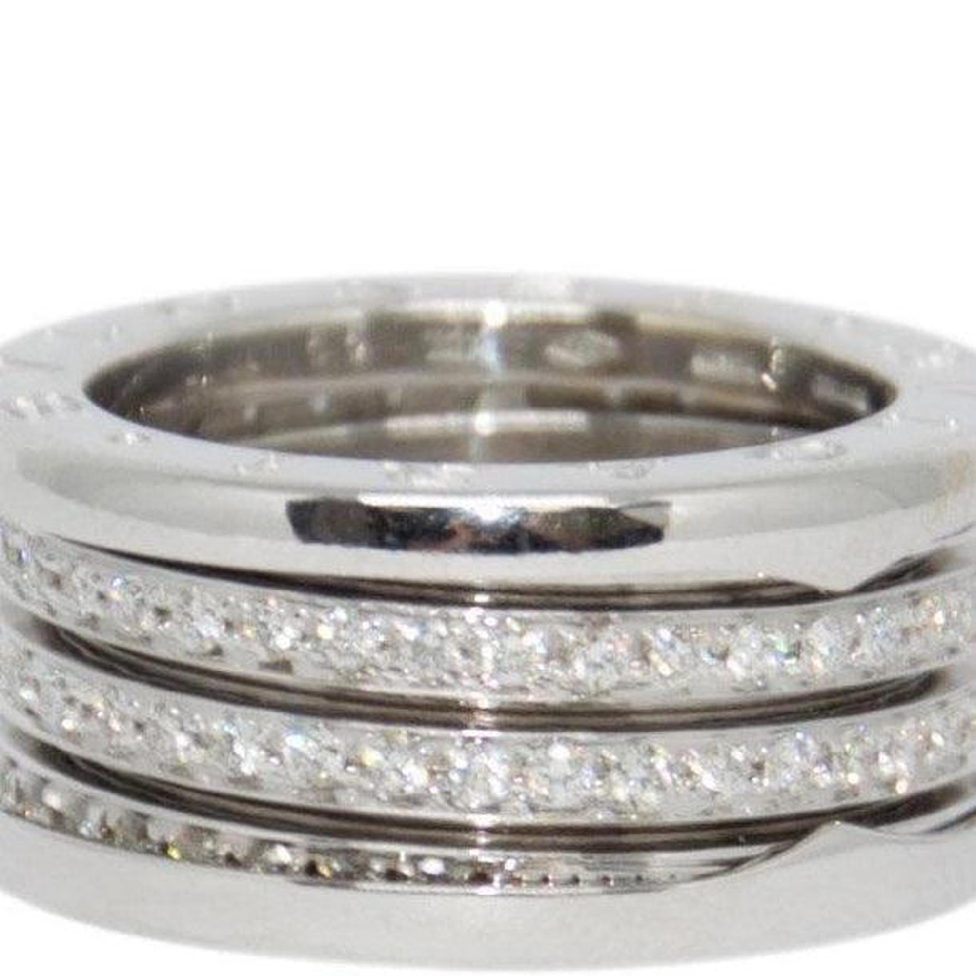 Bulgari B.Zero1 4-Band Ring with Pave Diamonds