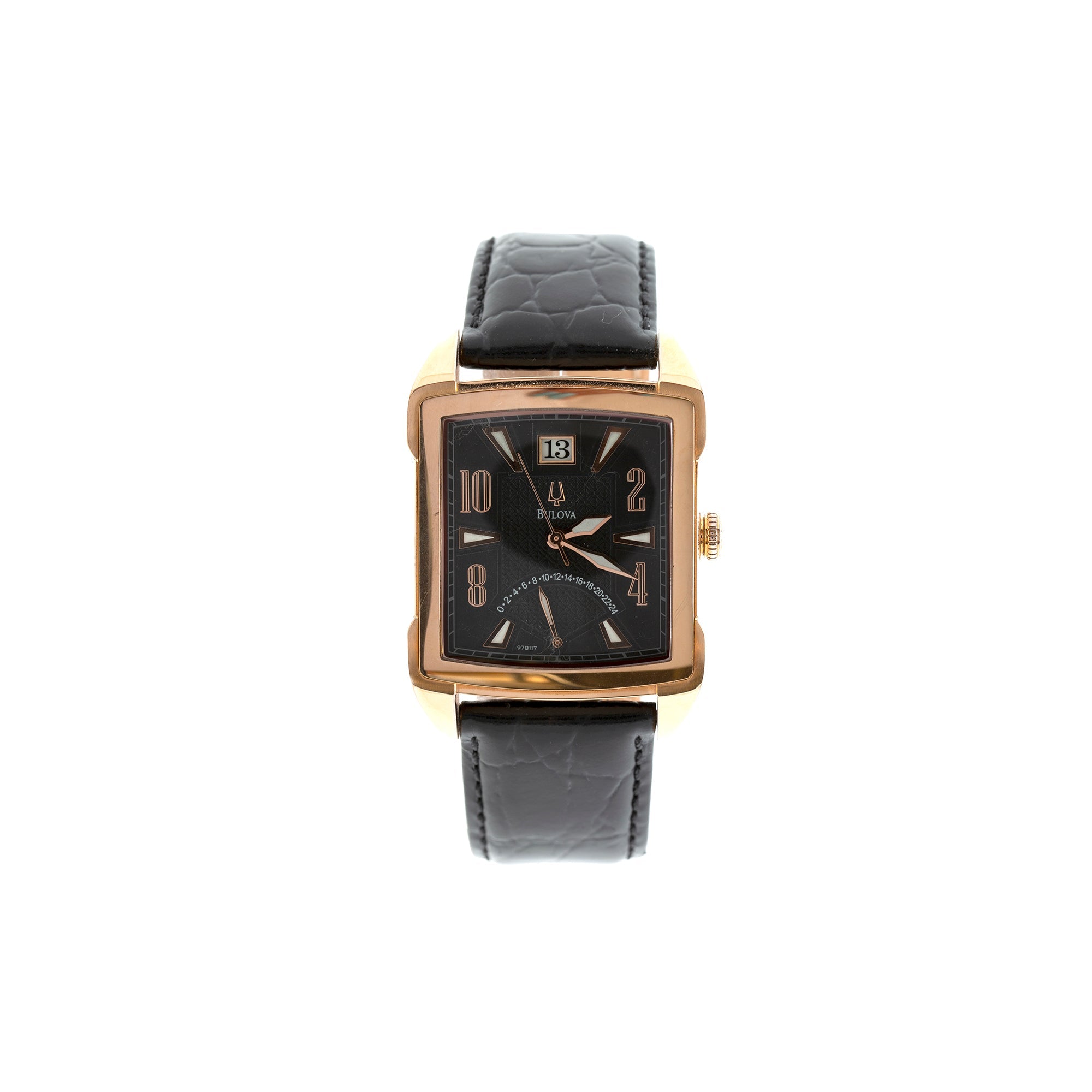 Bulova Adventurer Black Dial Watch w/ Box