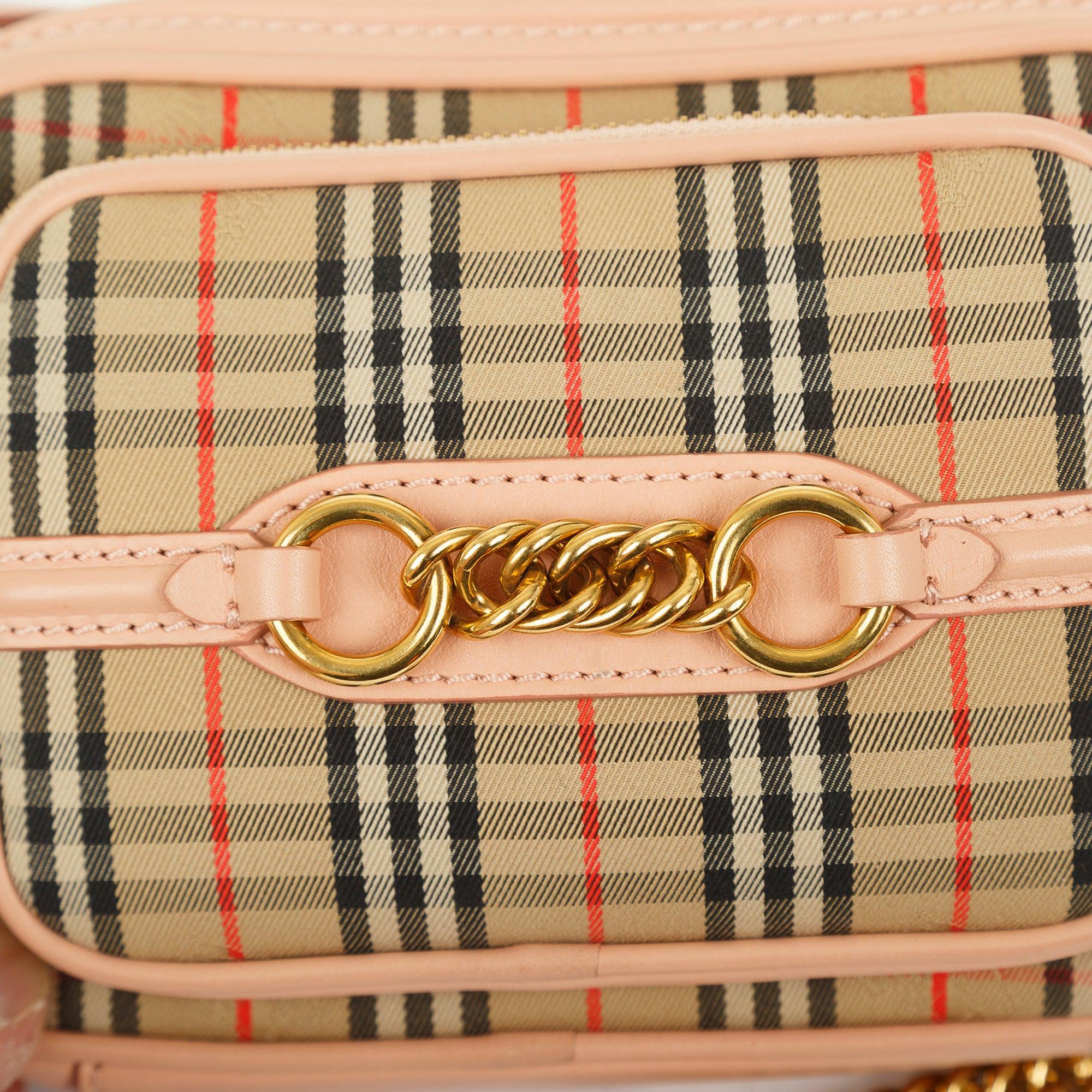 Burberry 1983 Knight Check Link Camera Bag