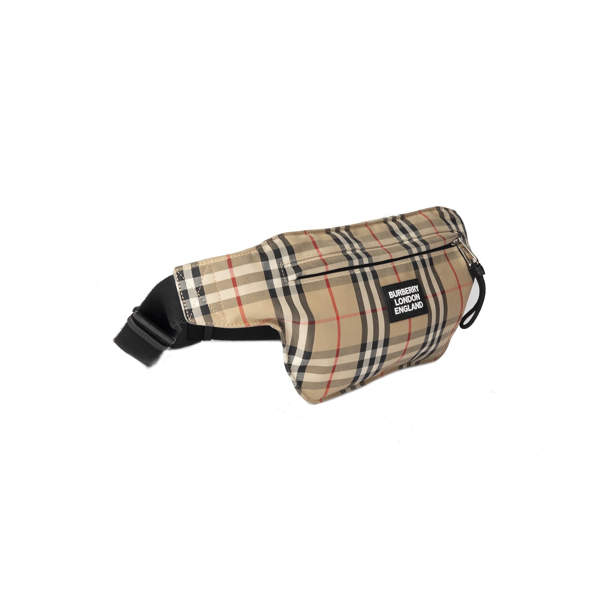 Burberry 2020 Logo Applique Vintage Check & Leather Bum Bag