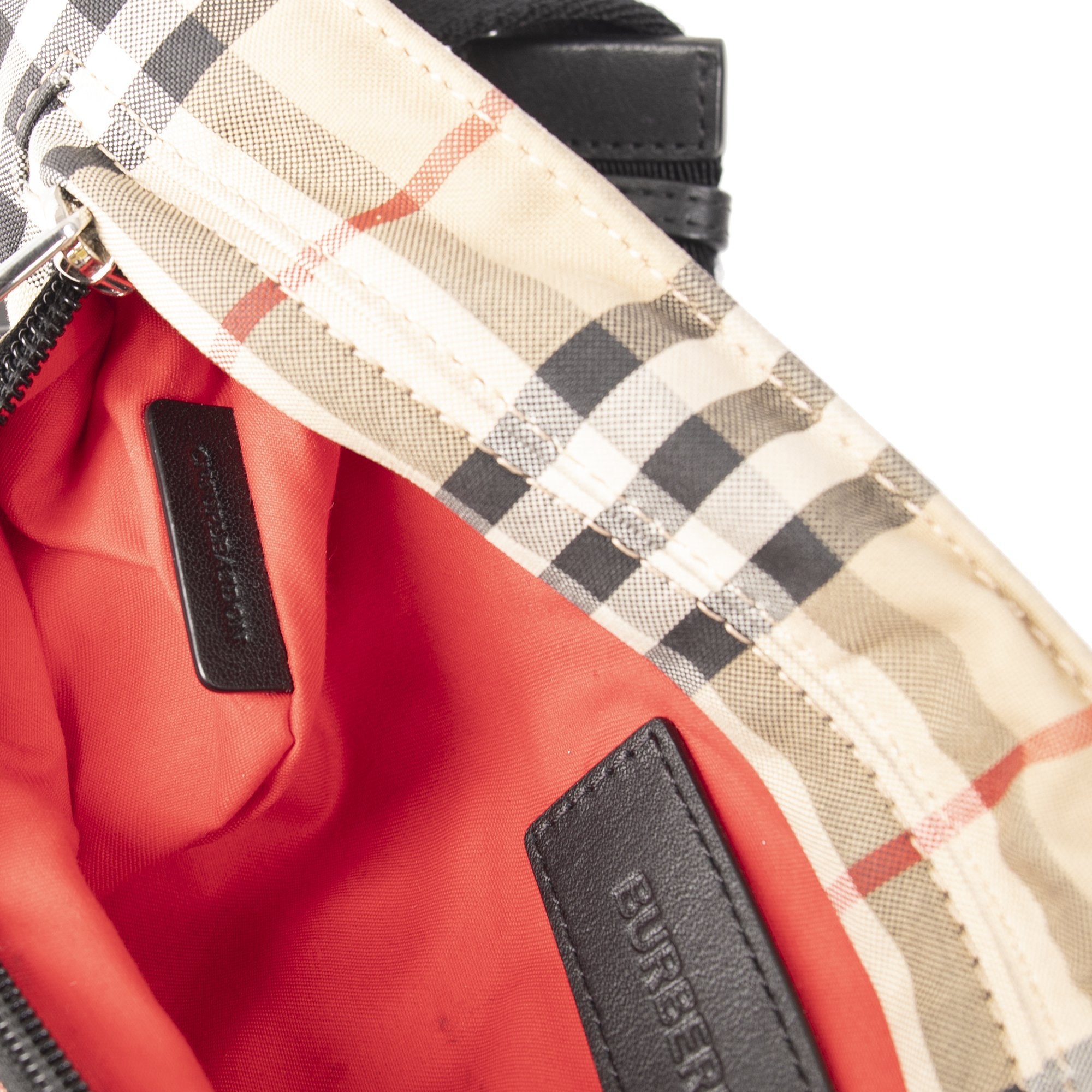 Burberry 2020 Logo Applique Vintage Check & Leather Bum Bag