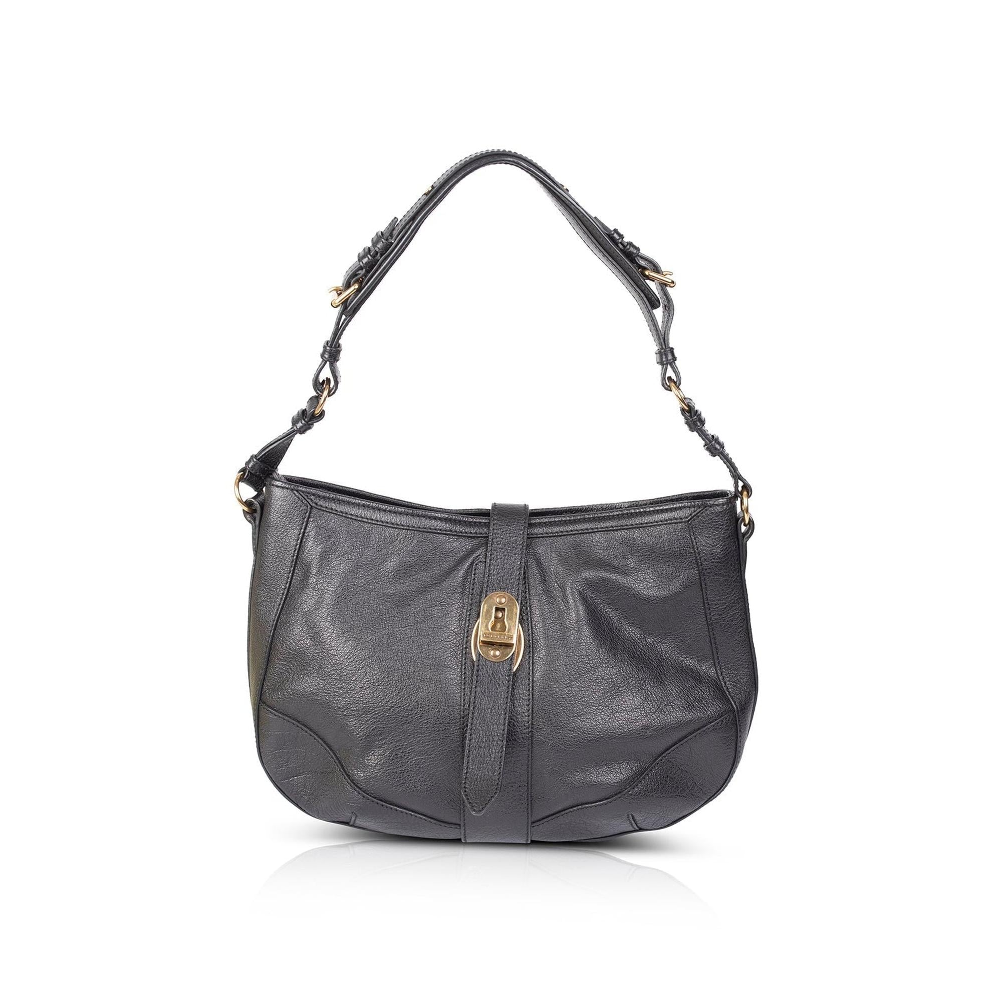 Burberry Bartow Leather Hobo