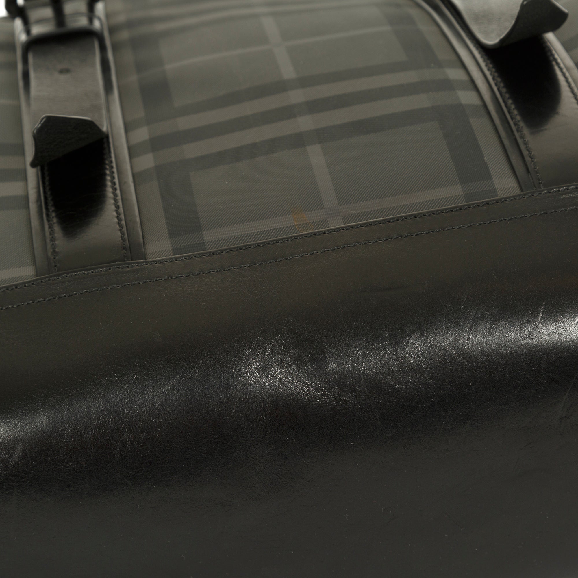 Burberry Black London Check Briefcase