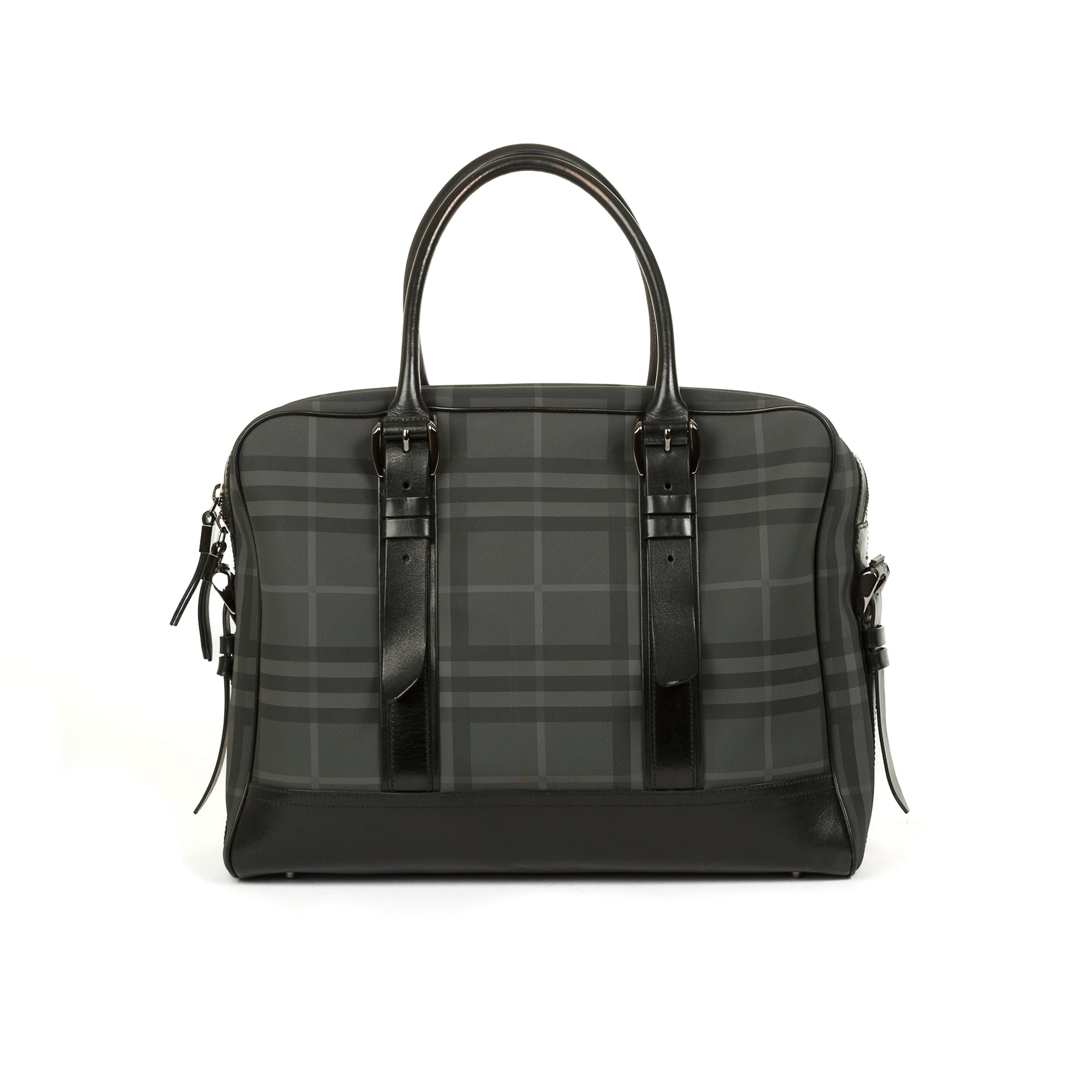 Burberry Black London Check Briefcase