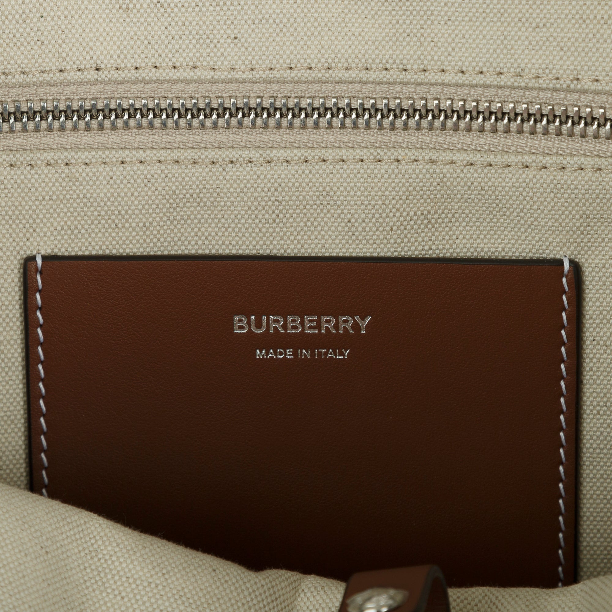 Burberry Canvas & Leather Medium Freya Tote