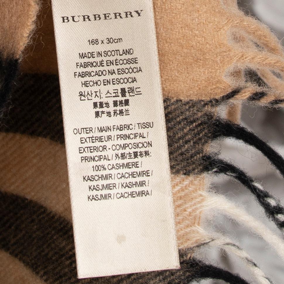 Burberry Classic Check Cashmere Scarf