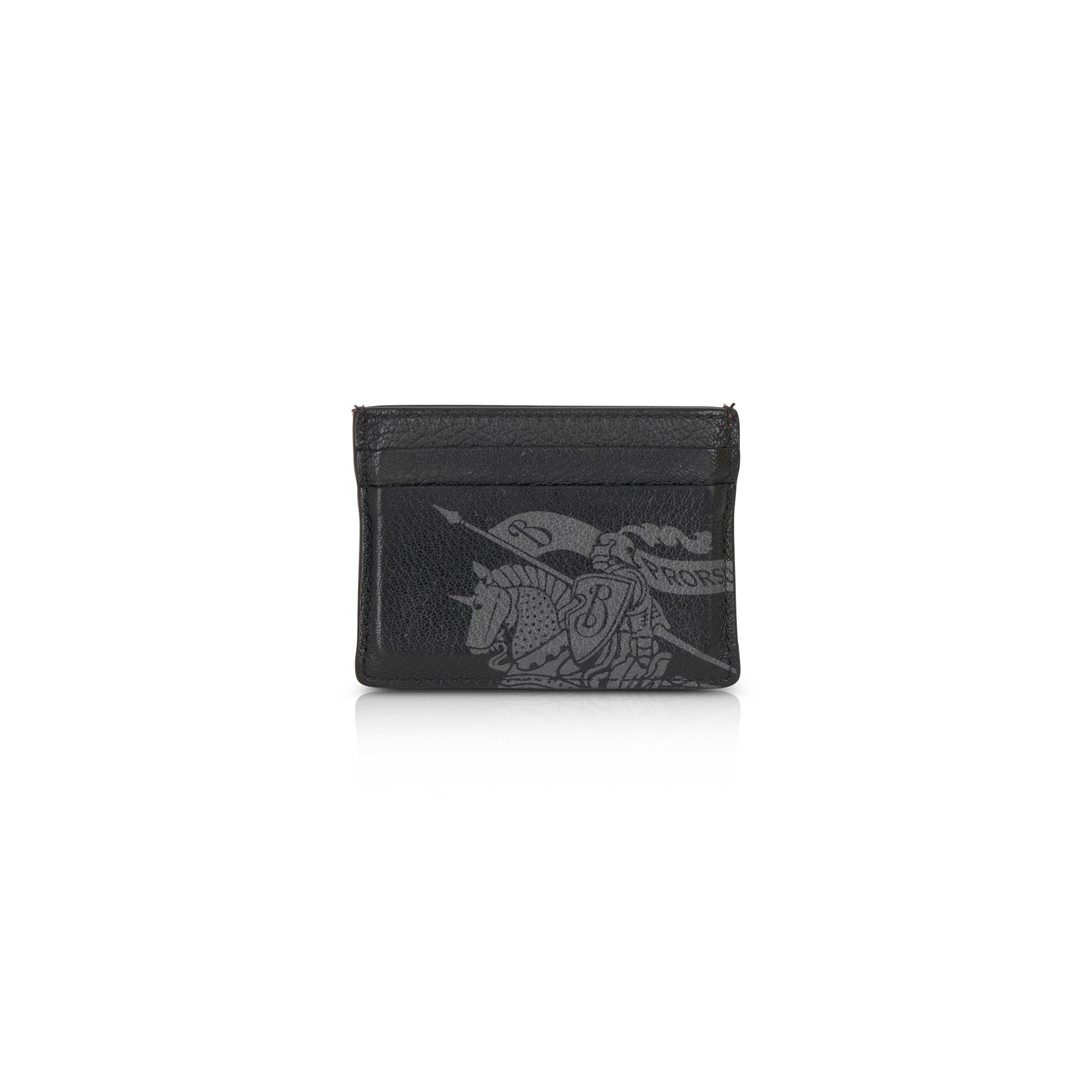 Burberry Crest Print Leather Card Case