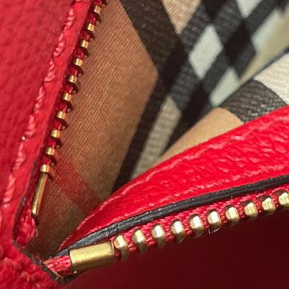 Burberry Embossed Crest Leather Large Tote