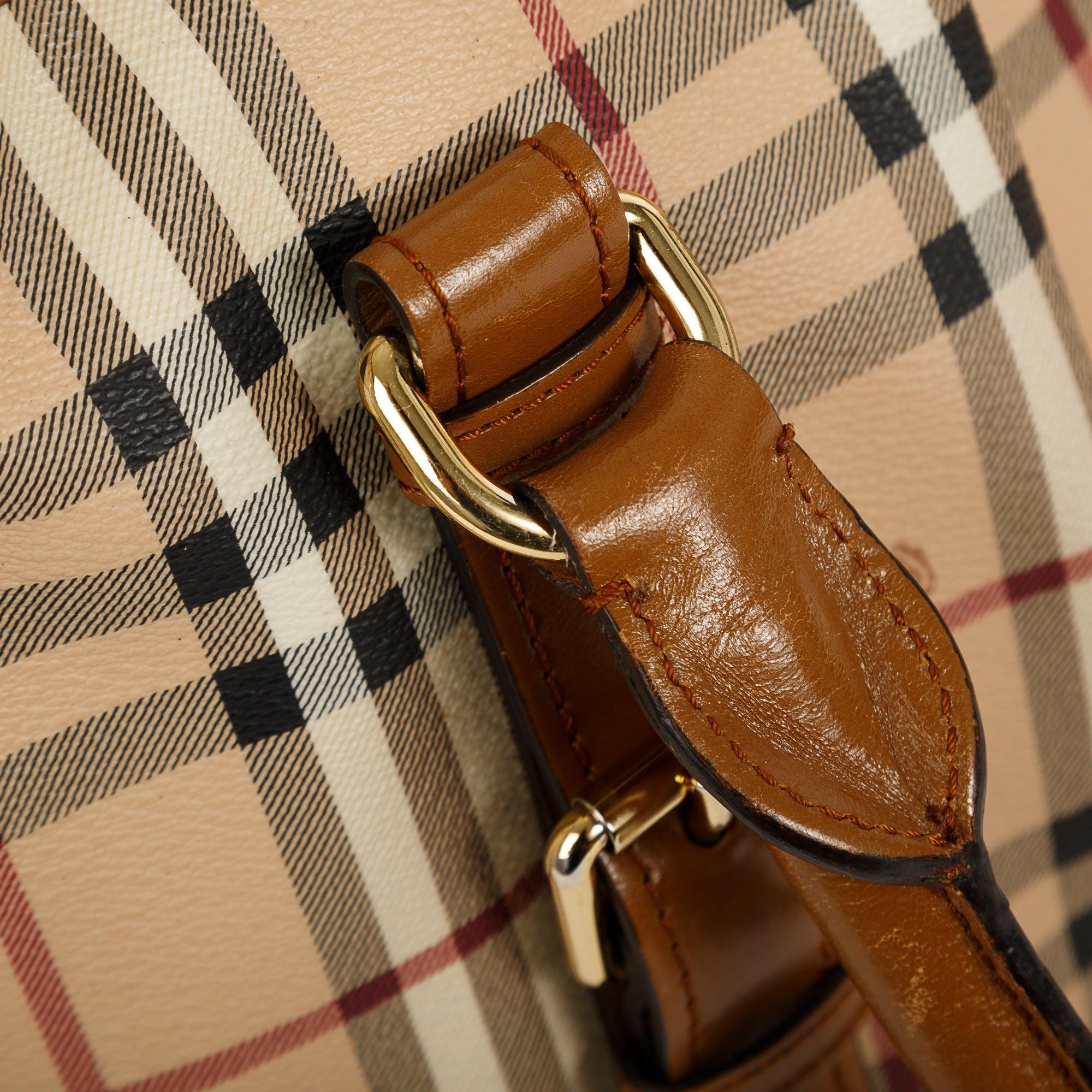 Burberry Haymarket Check Northfield Tote w/ Strap