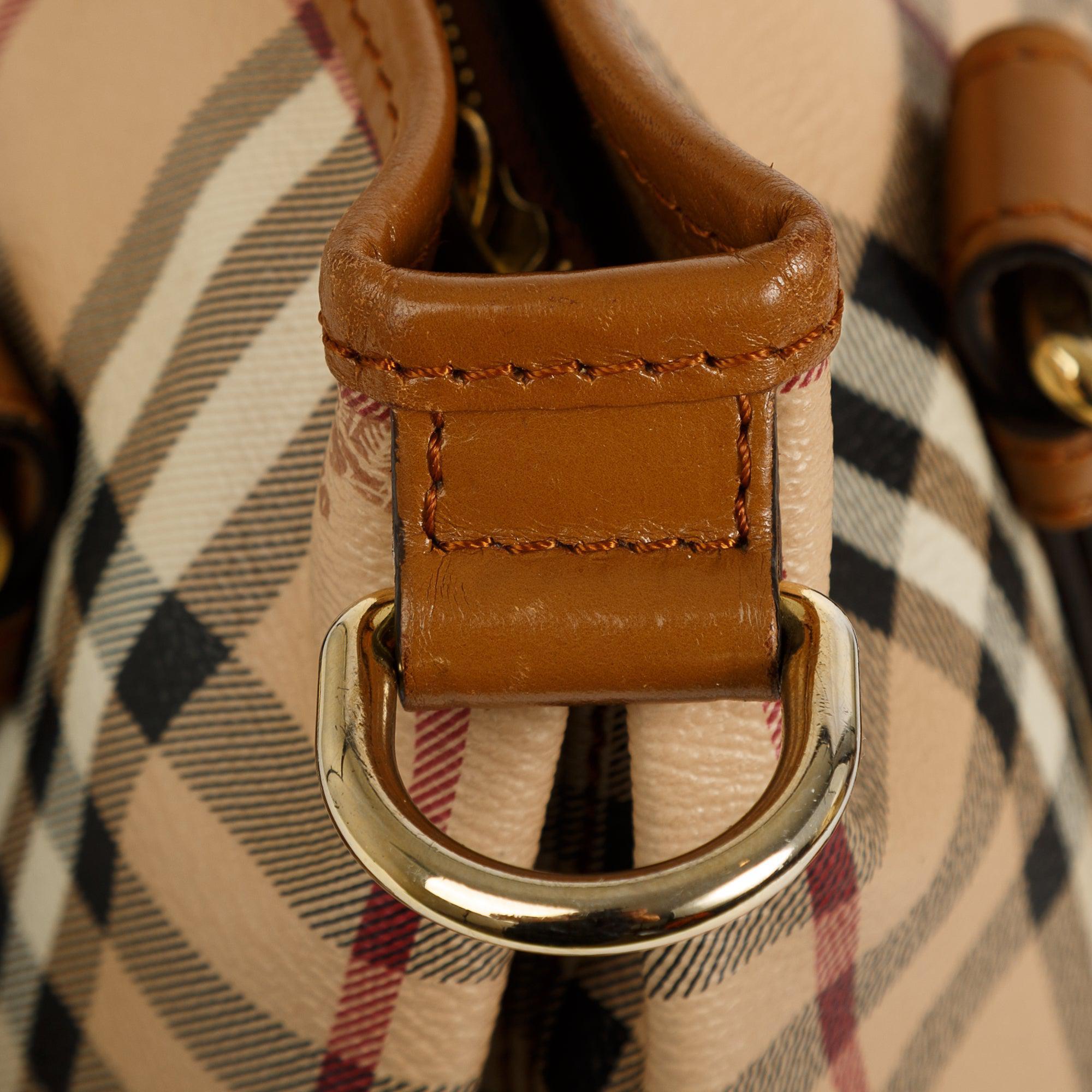 Burberry Haymarket Check Northfield Tote w/ Strap