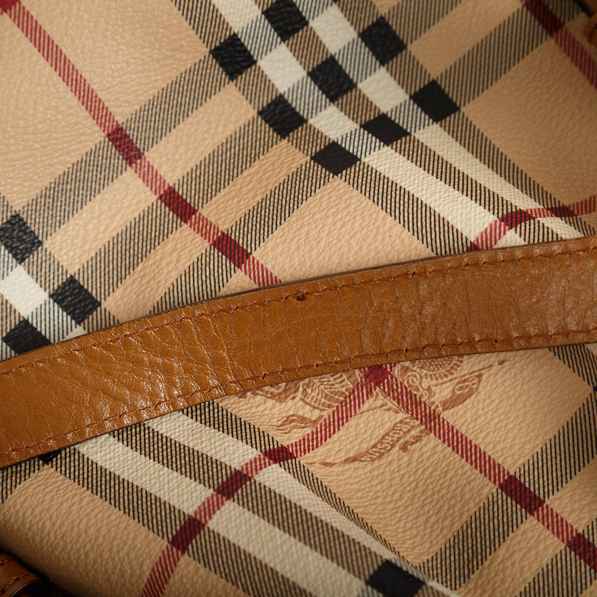 Burberry Haymarket Check Northfield Tote w/ Strap