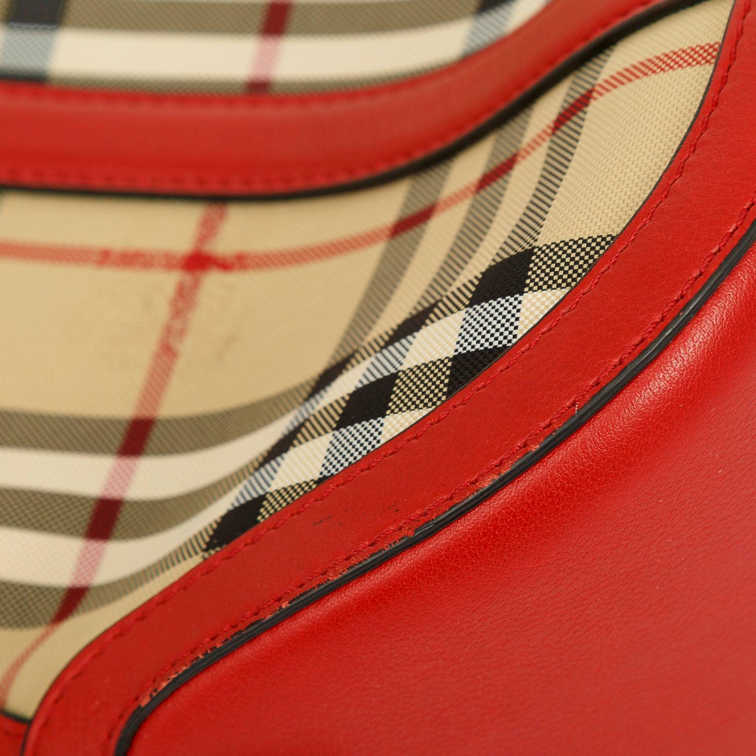 Burberry Horseferry Check Small Orchard Bowling Bag w/ Strap