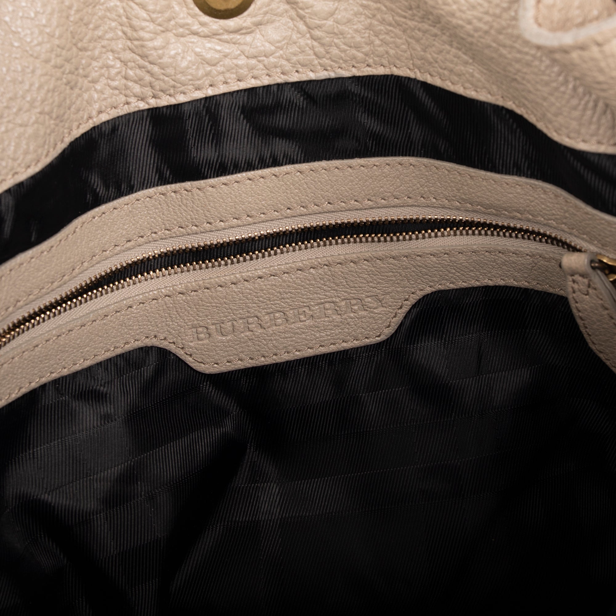 Burberry Large Lambeth Leather Hobo