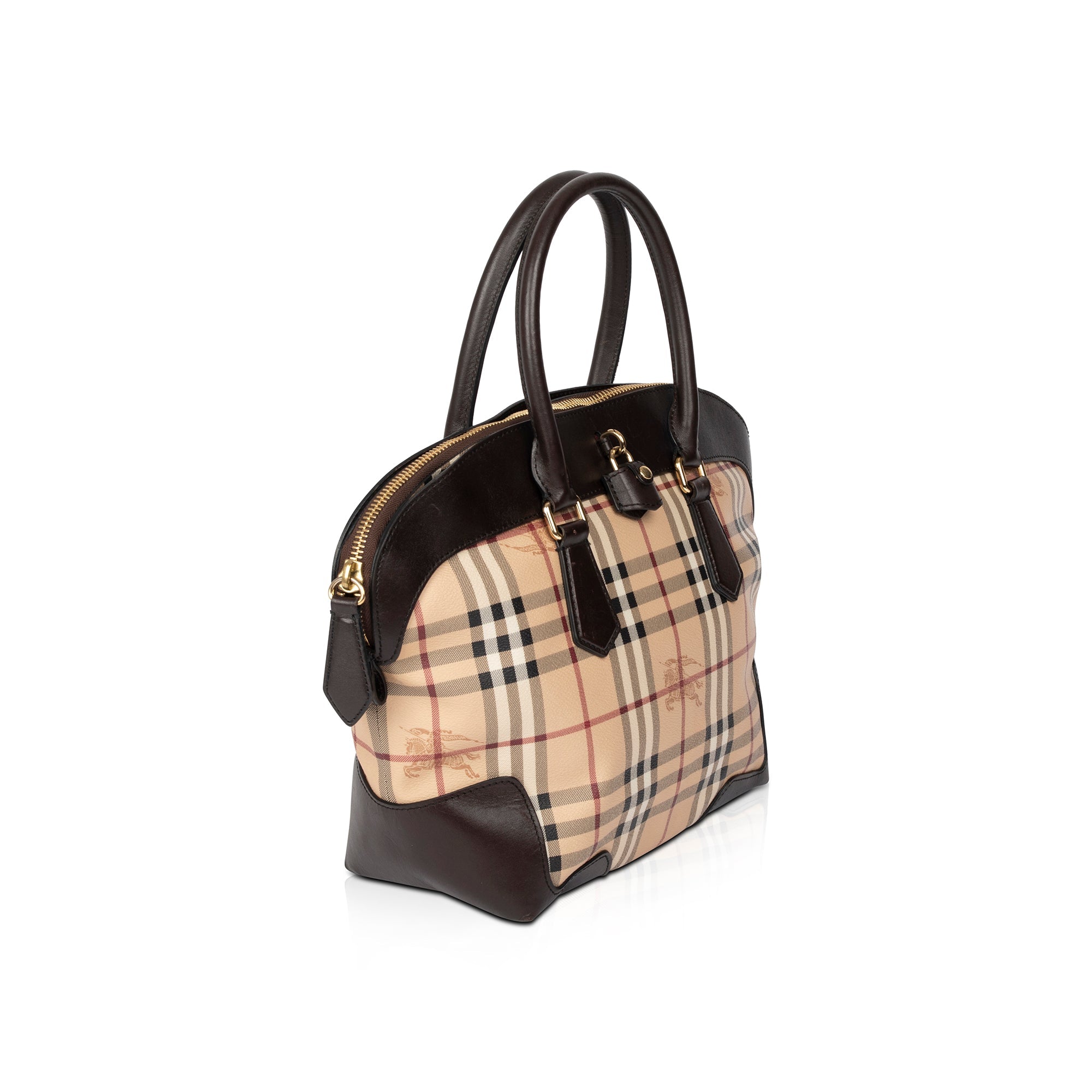 Burberry Medium Haymarket Check Primrose Tote w/ Strap