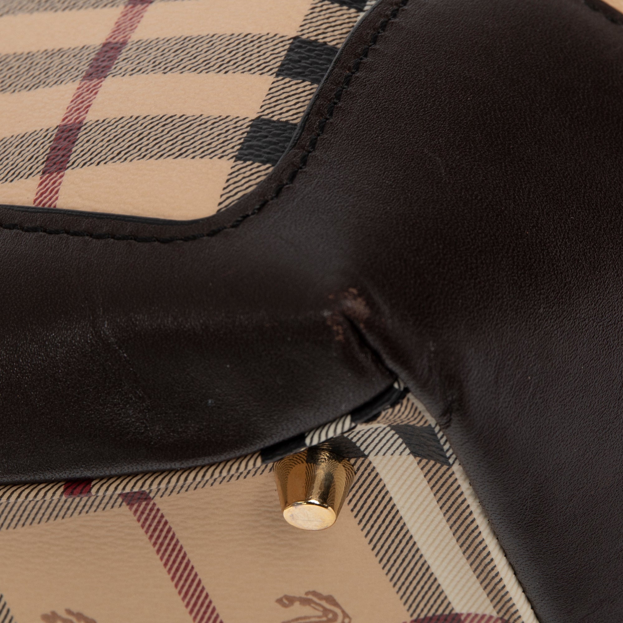 Burberry Medium Haymarket Check Primrose Tote w/ Strap