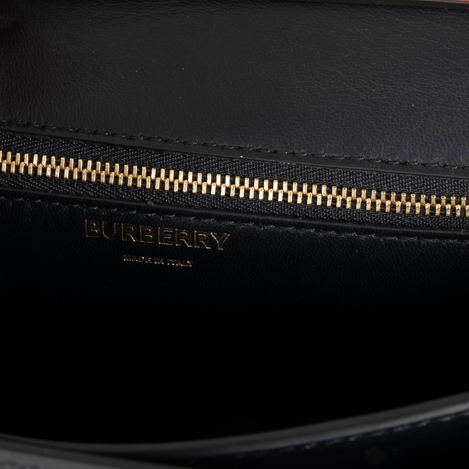 Burberry Monogram E-Canvas Small TB Flap Crossbody Bag