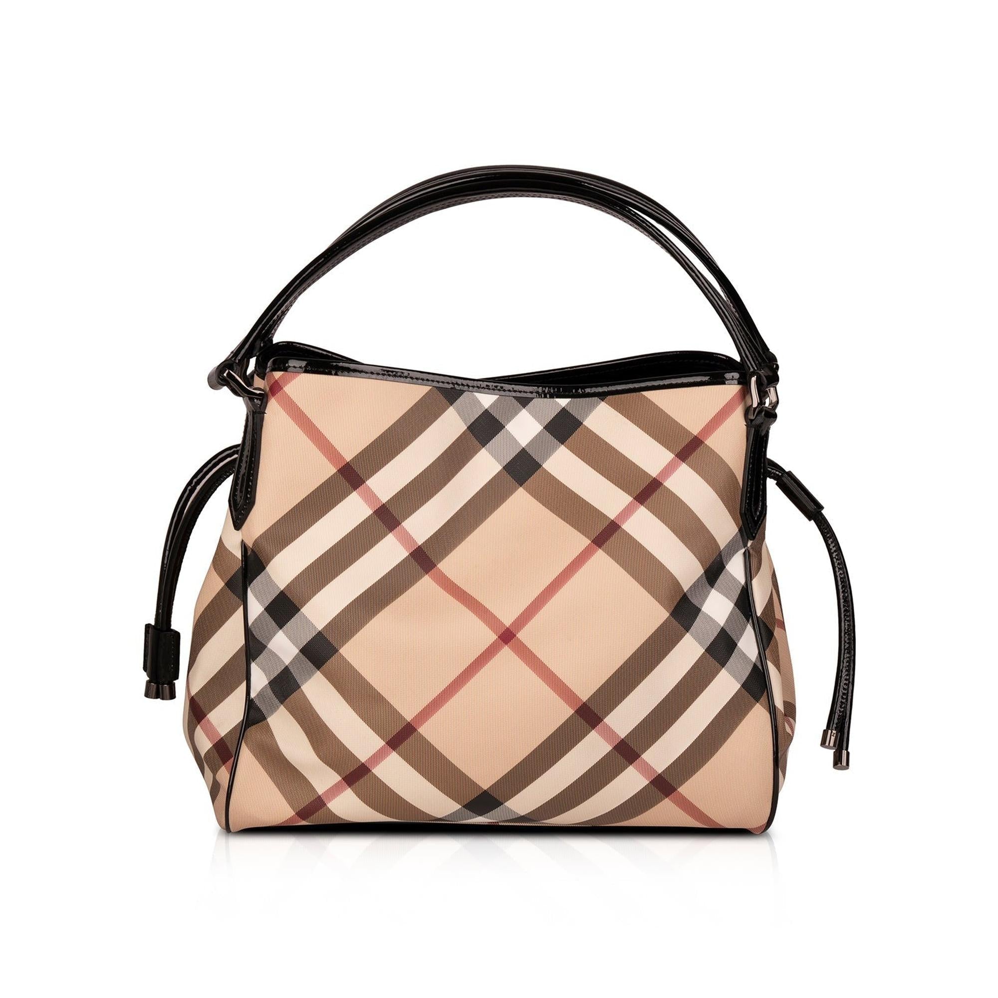 Burberry Nova Check Drawstring Bag