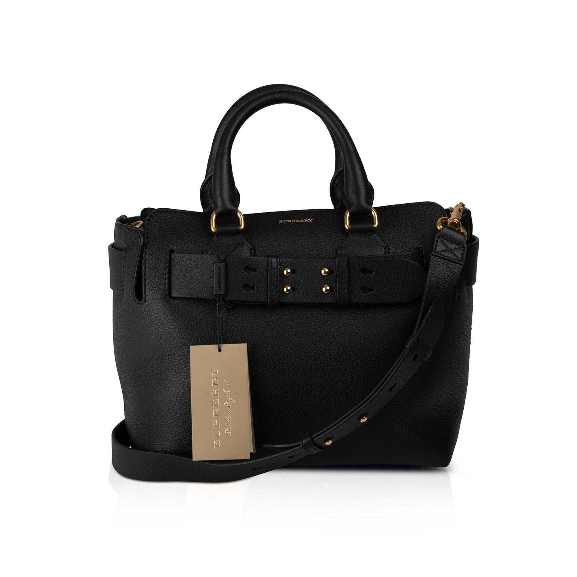 Burberry Small Leather Belt Tote