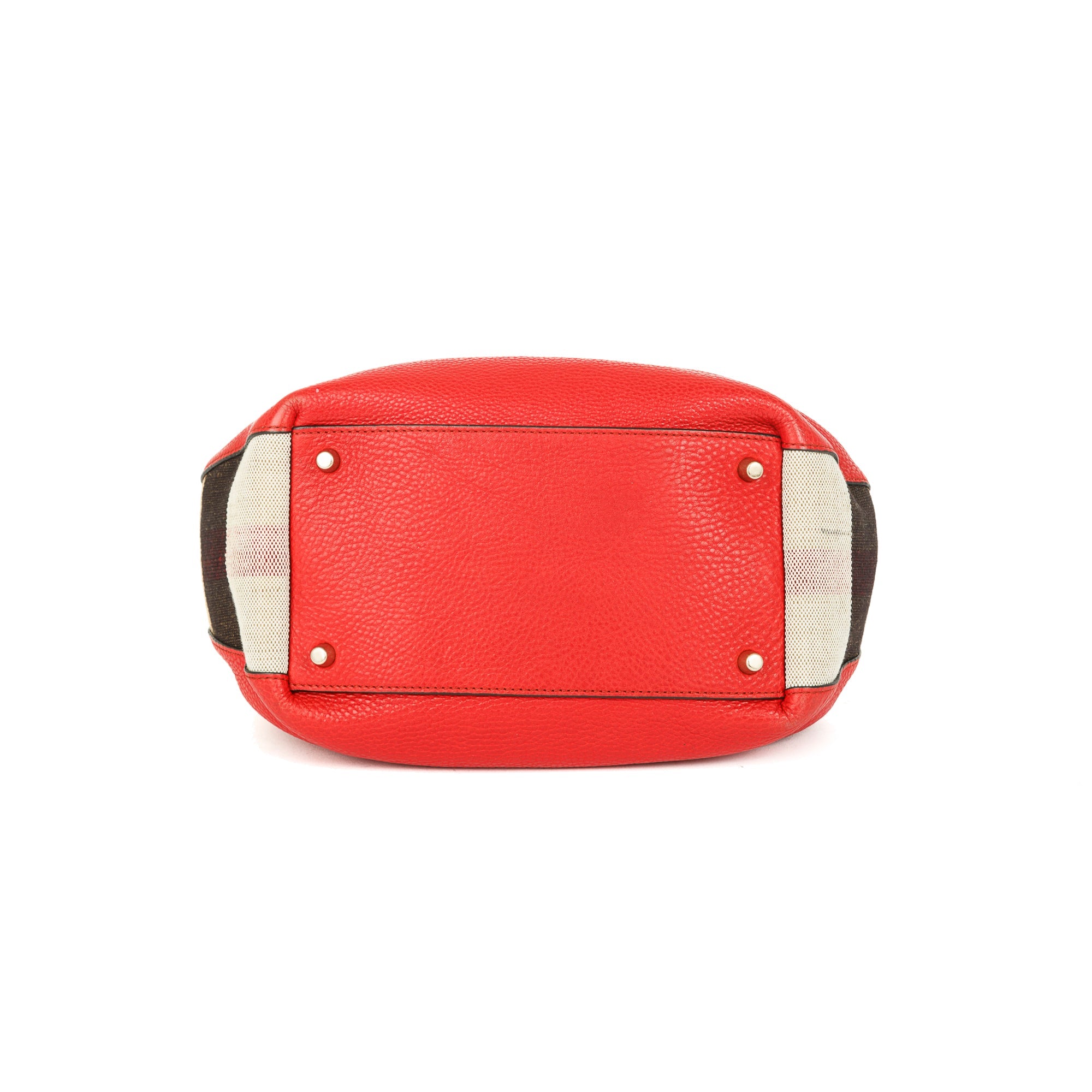 Burberry Small Maidstone Leather & House Check Tote