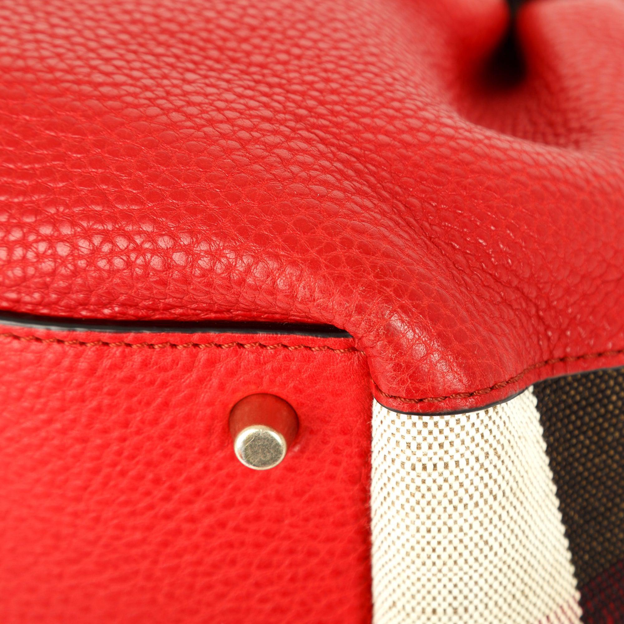 Burberry Small Maidstone Leather & House Check Tote