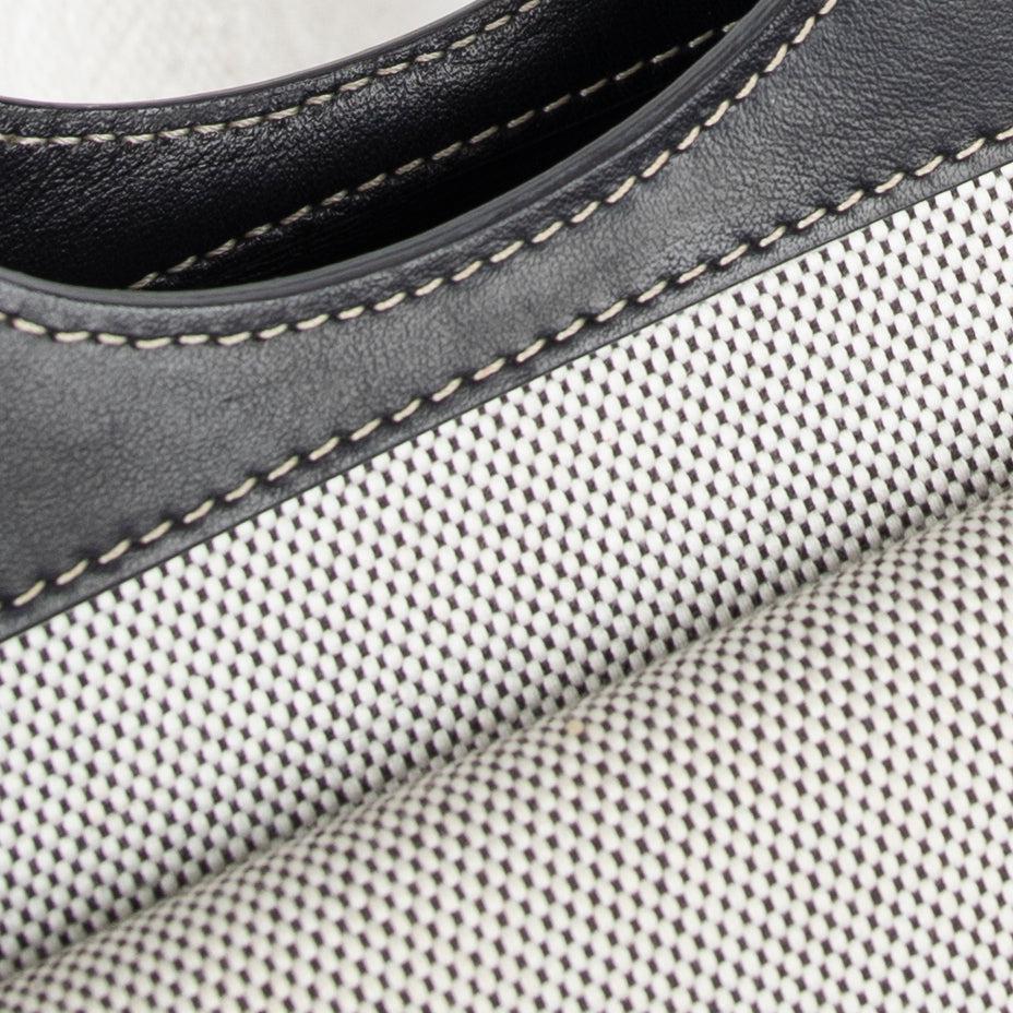 Burberry Two-Tone Canvas and Leather Mini Pocket Bag