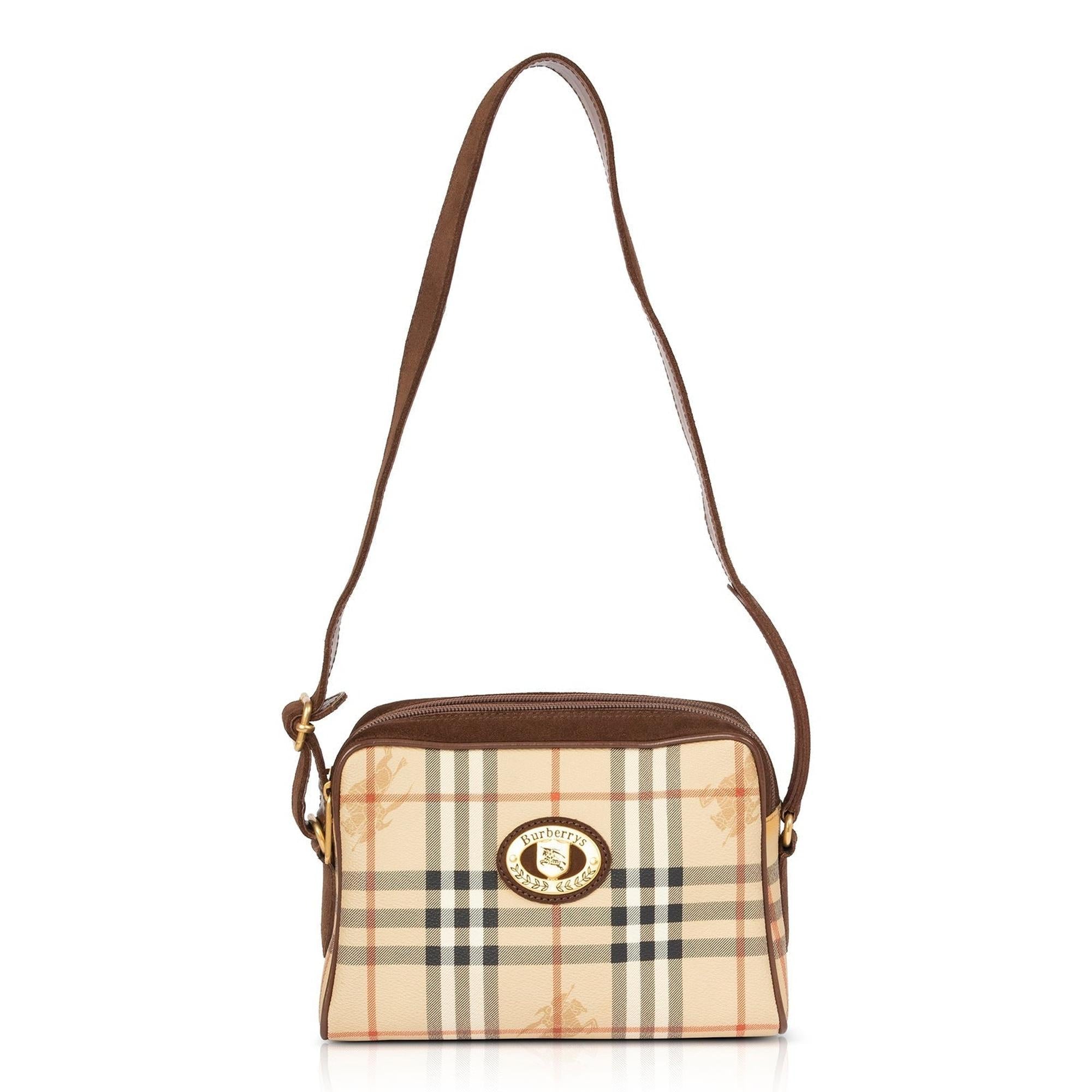 Burberrys Haymarket Check Camera Bag