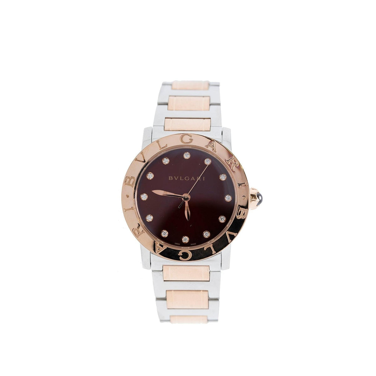 18kwG  AU75018K Bvlgari Steel & Gold Bvlgari Watch – OLIVER'S