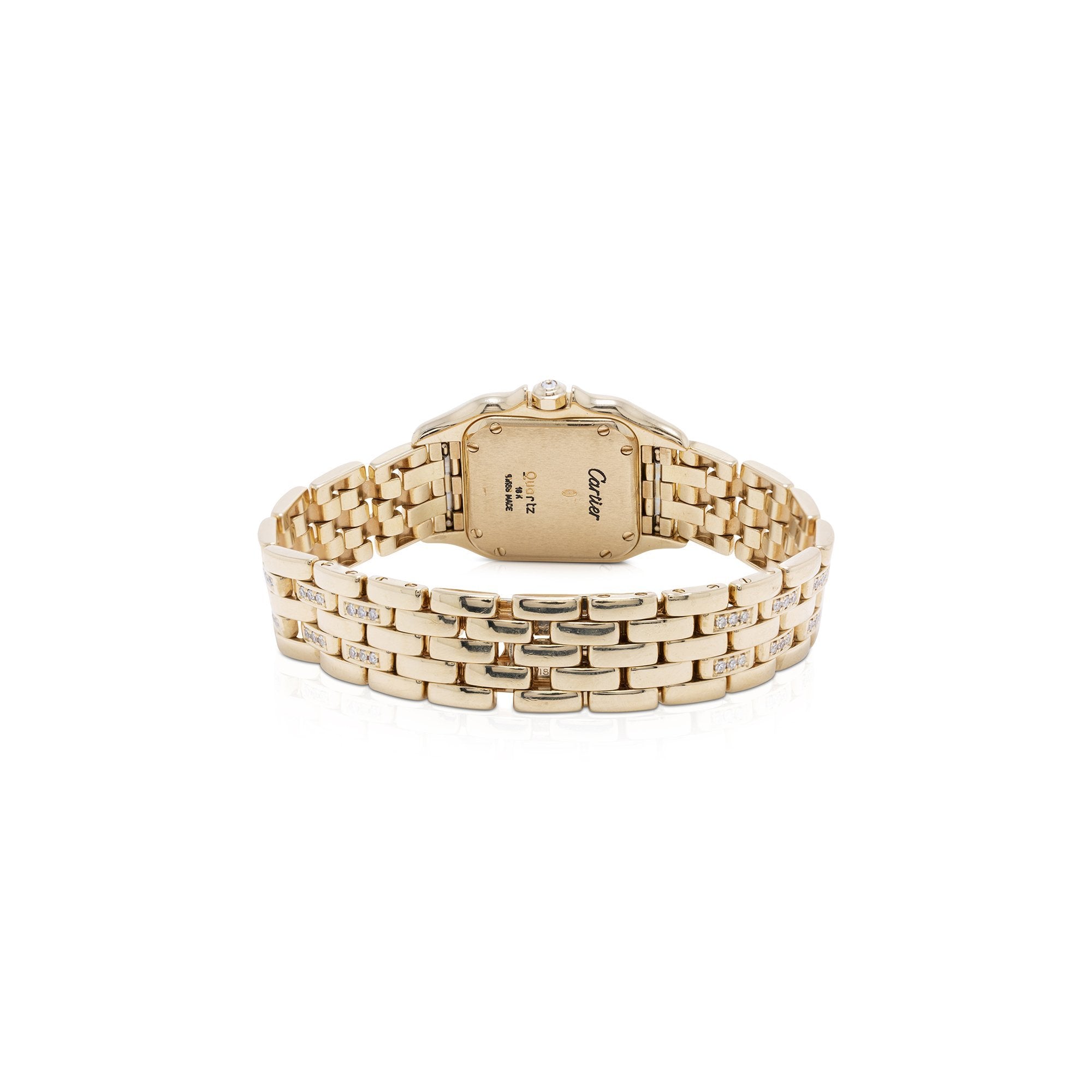 Cartier 18k Gold Diamond Panthere Watch