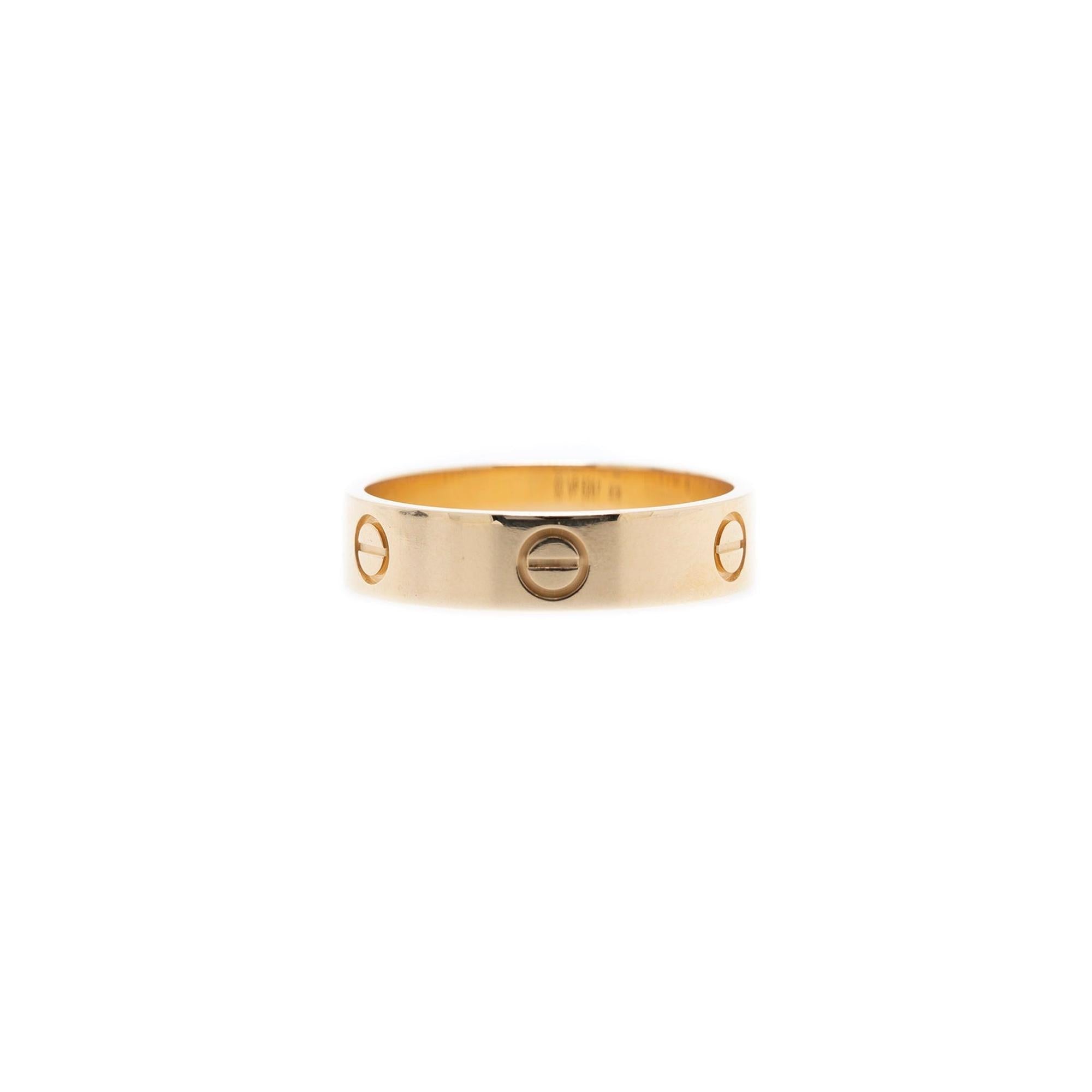 Cartier 18k Gold Love Ring