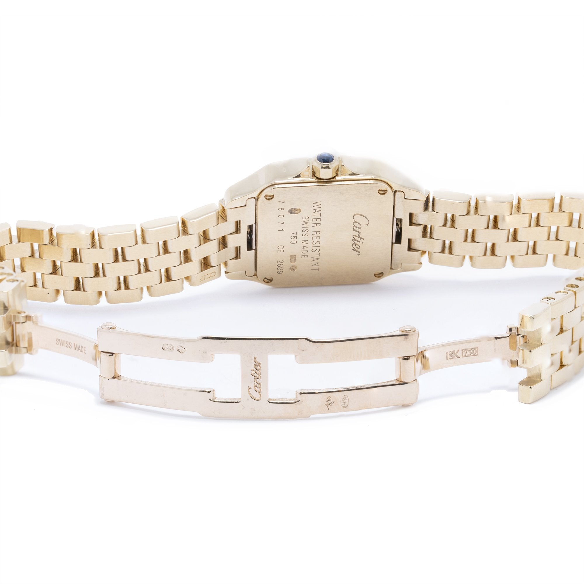 Cartier 18k Gold Santos Demoiselle Watch