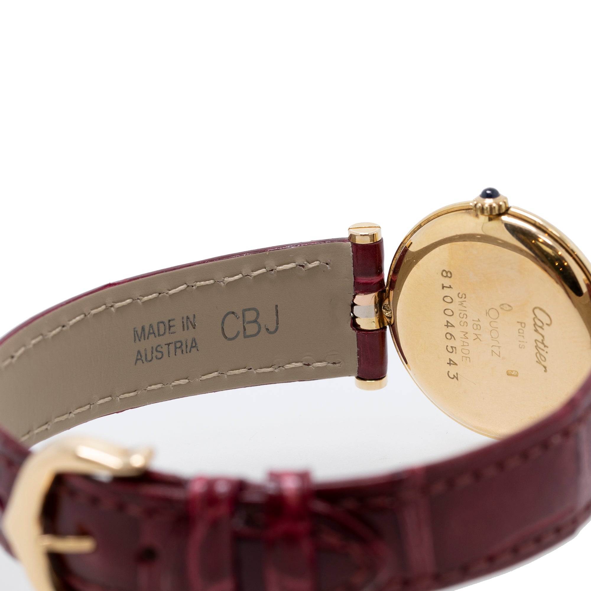 Cartier 18k Gold Vendome Trinity Watch