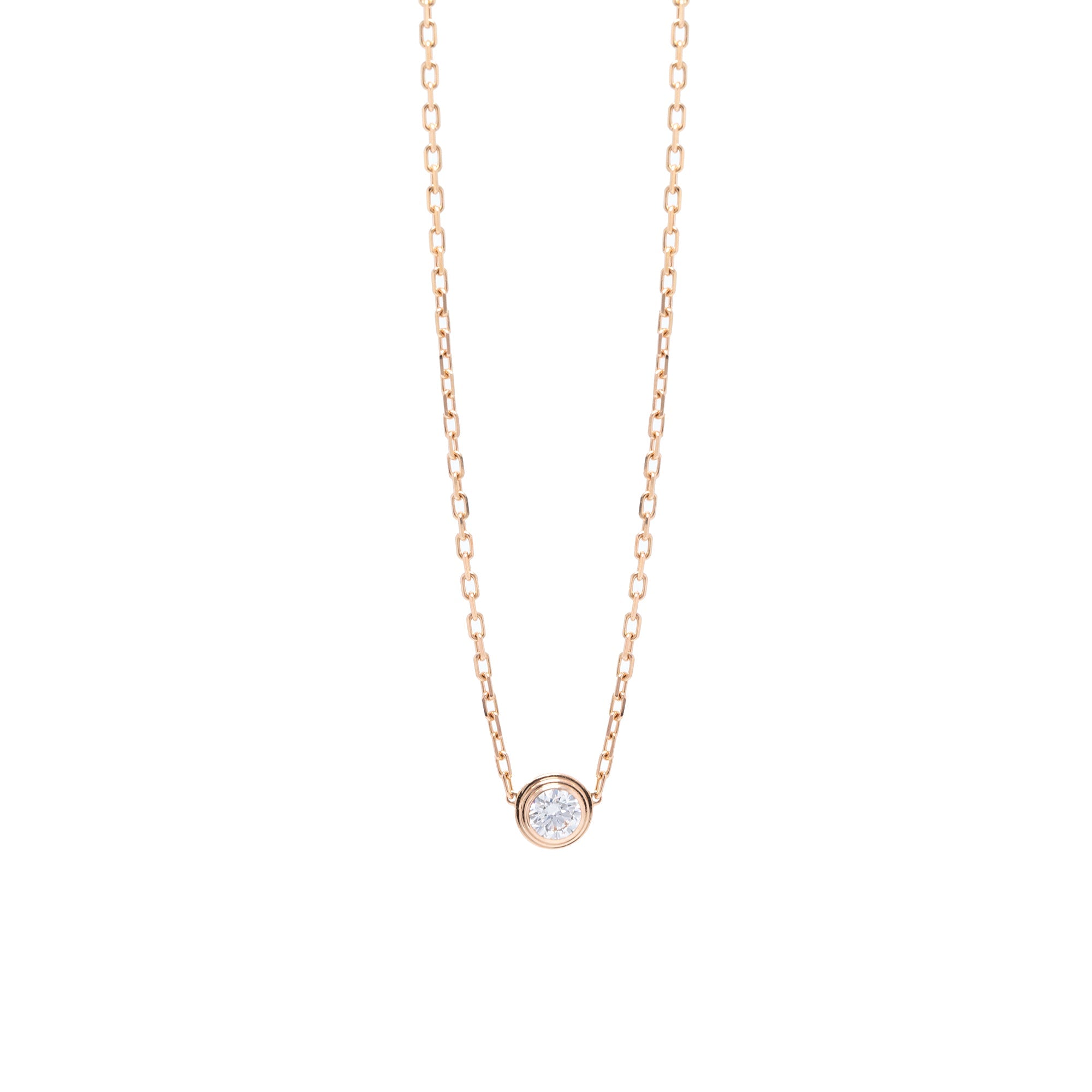 Cartier 18k Rose Gold D'Amour Necklace, Large Model