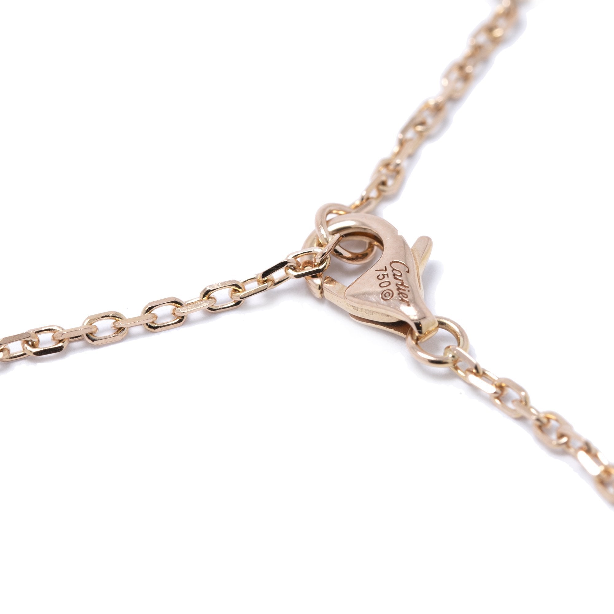 Cartier 18k Rose Gold Diamants Legers Bracelet w/ Box & Certificate