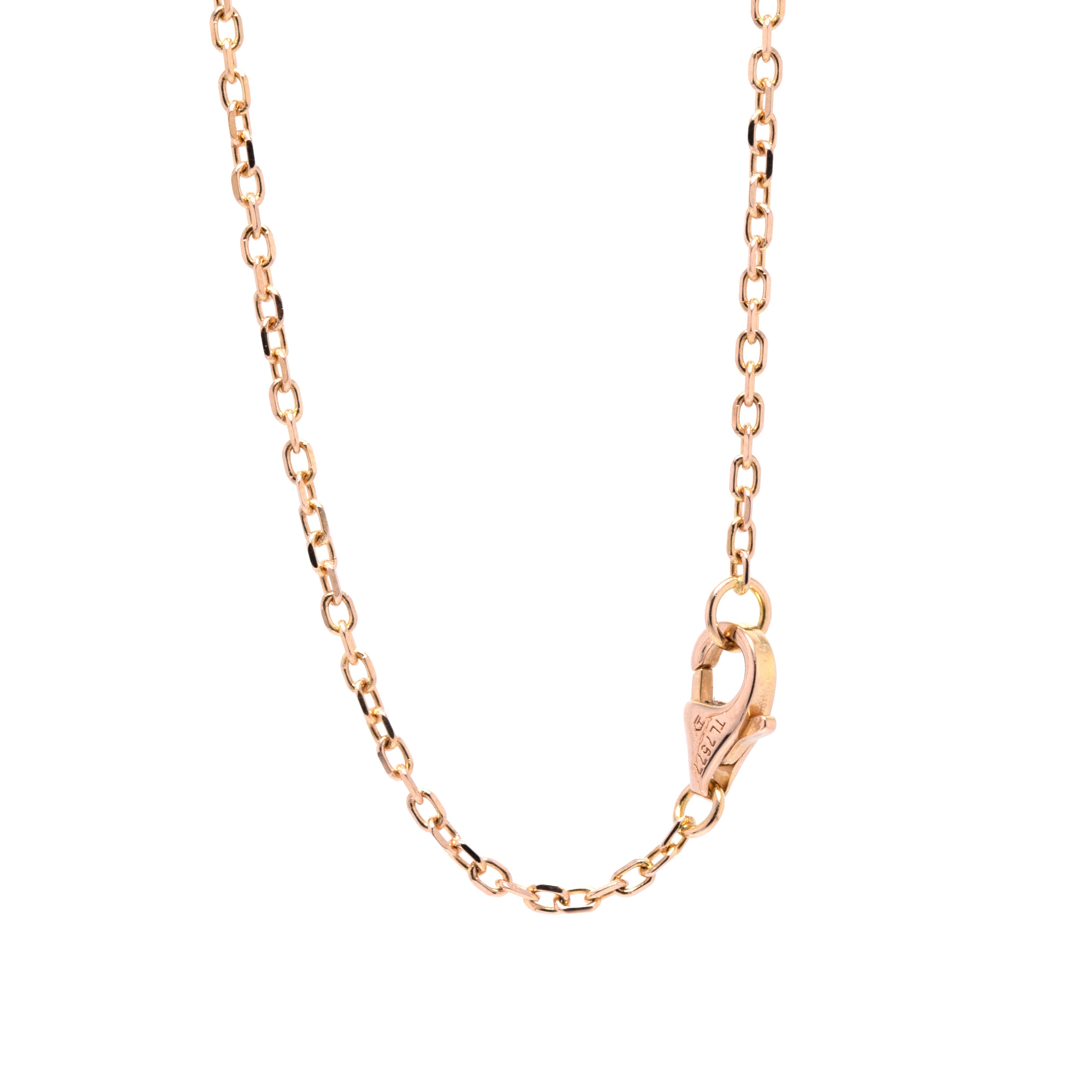 Cartier 18k Rose Gold Diamond Heart C de Cartier Pendant Necklace