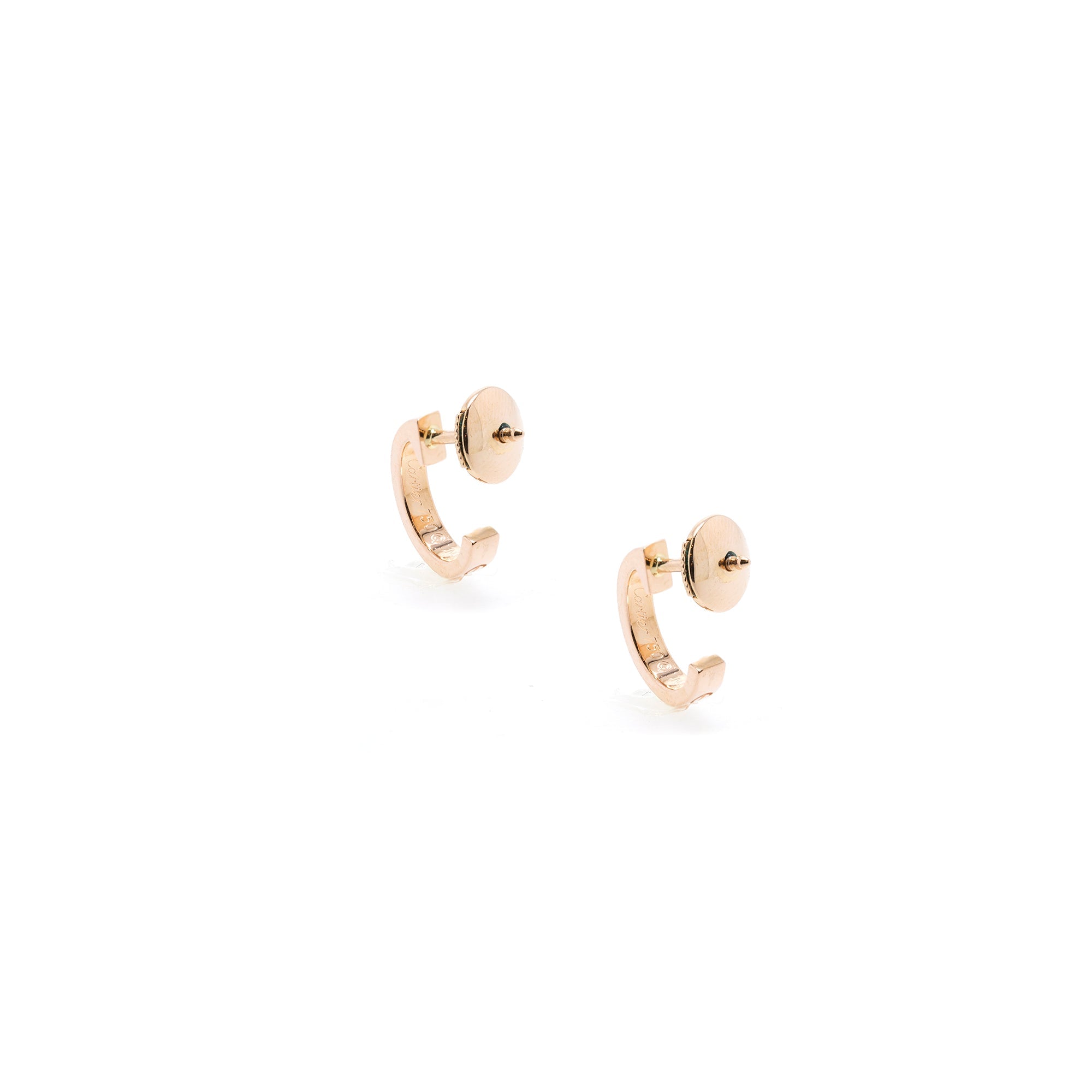 Cartier 18k Rose Gold Love Earrings
