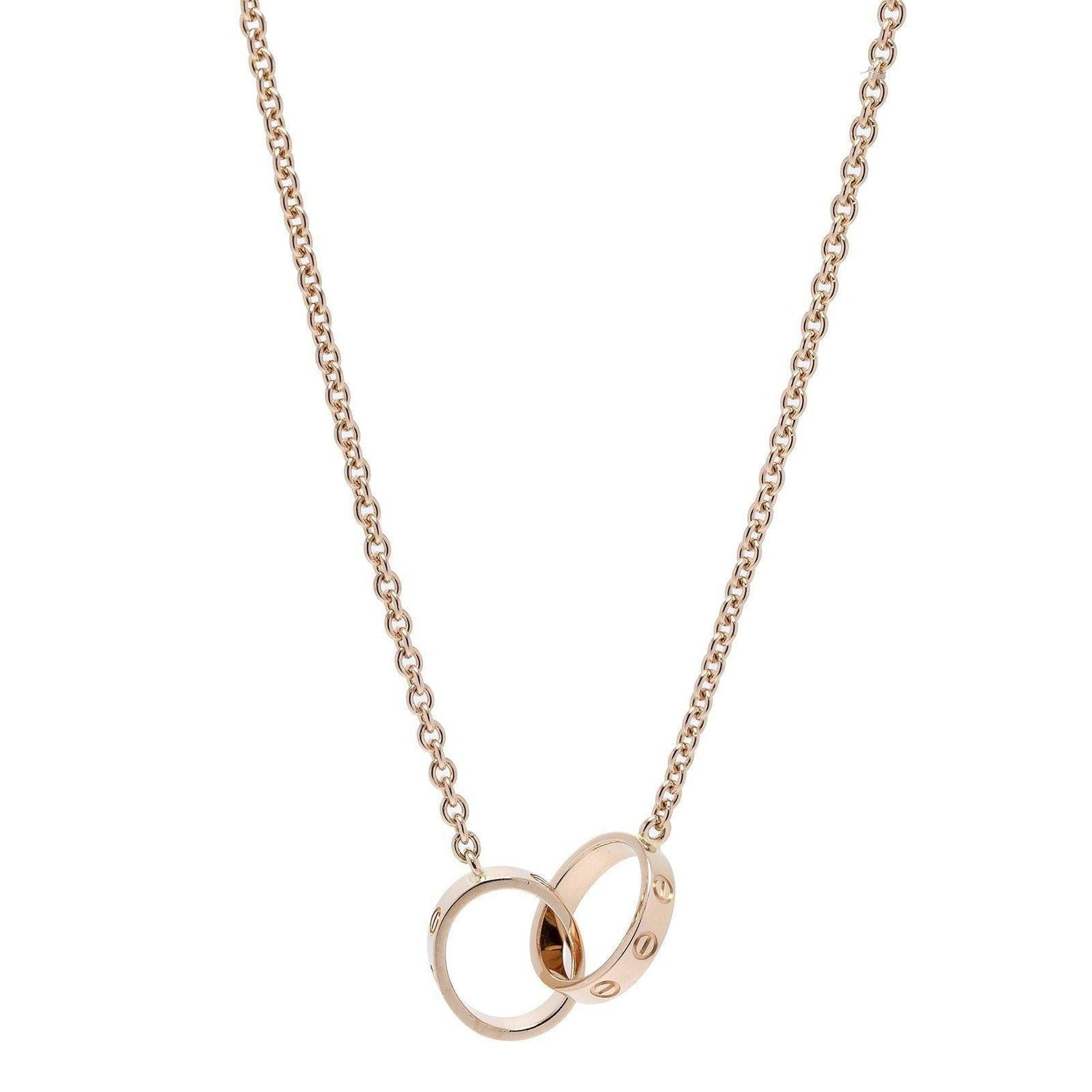 Cartier 18k Rose Gold Love Necklace