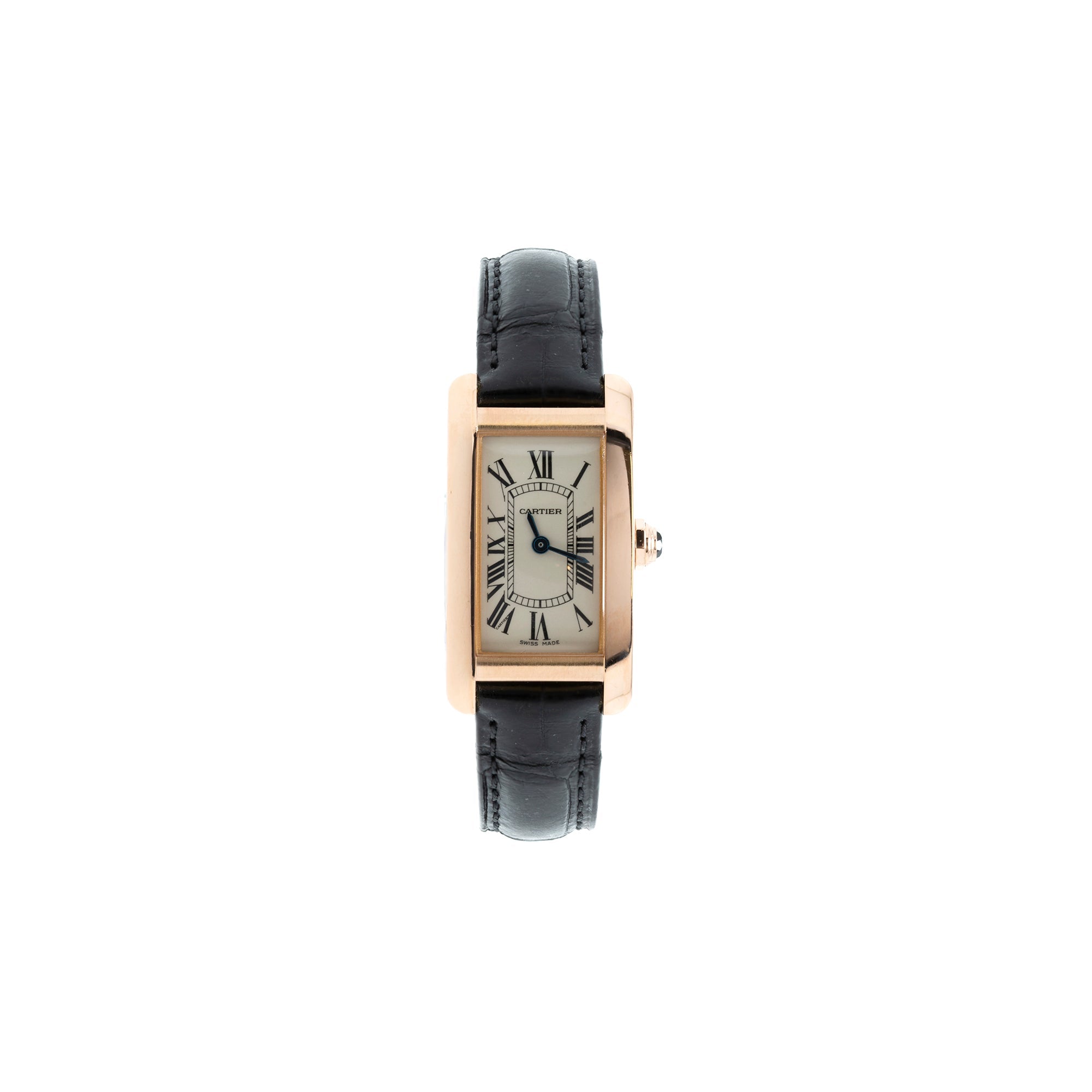 Cartier 18k Rose Gold Tank Americaine Watch, Small Model
