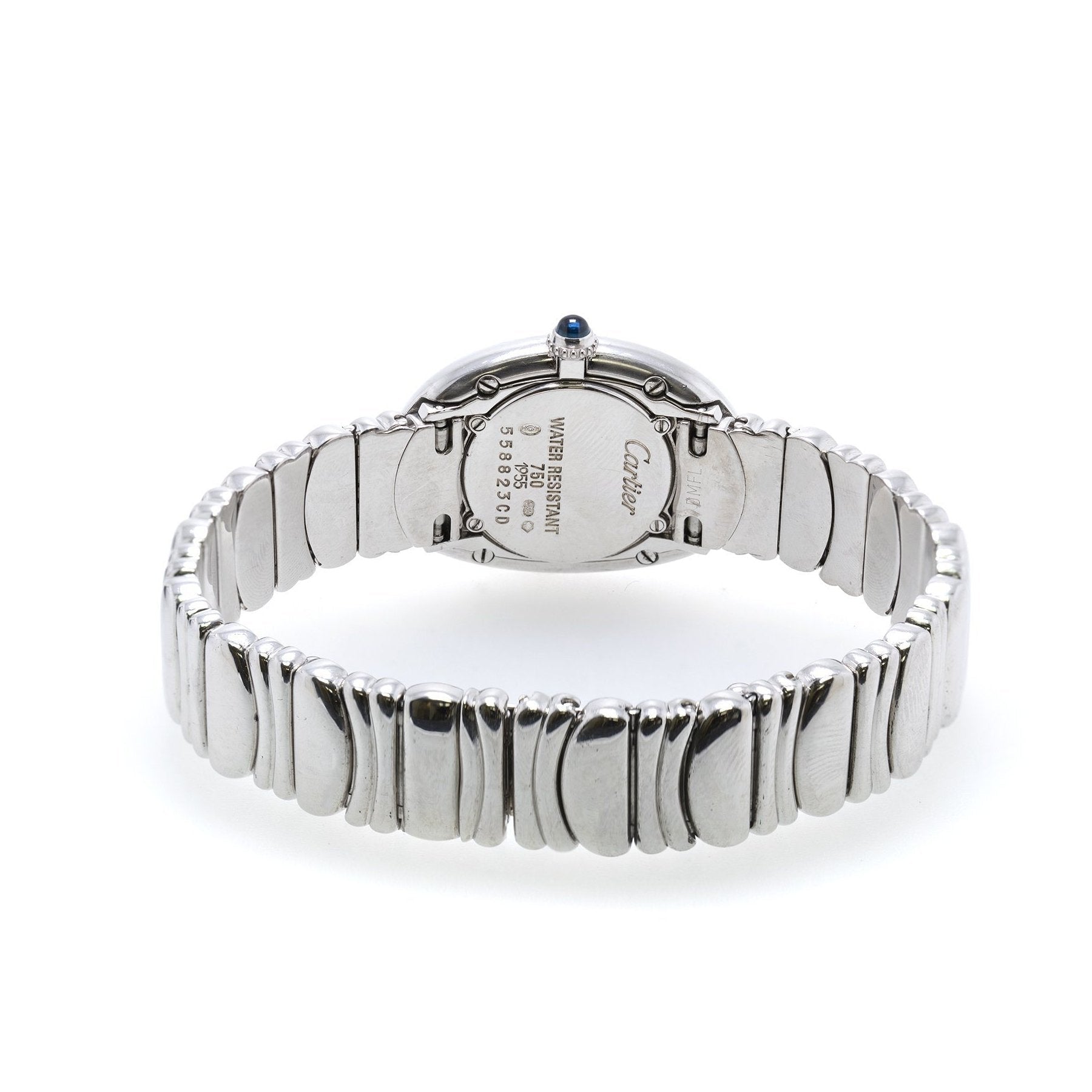 Cartier 18k White Gold Baignoire Watch, Small Model