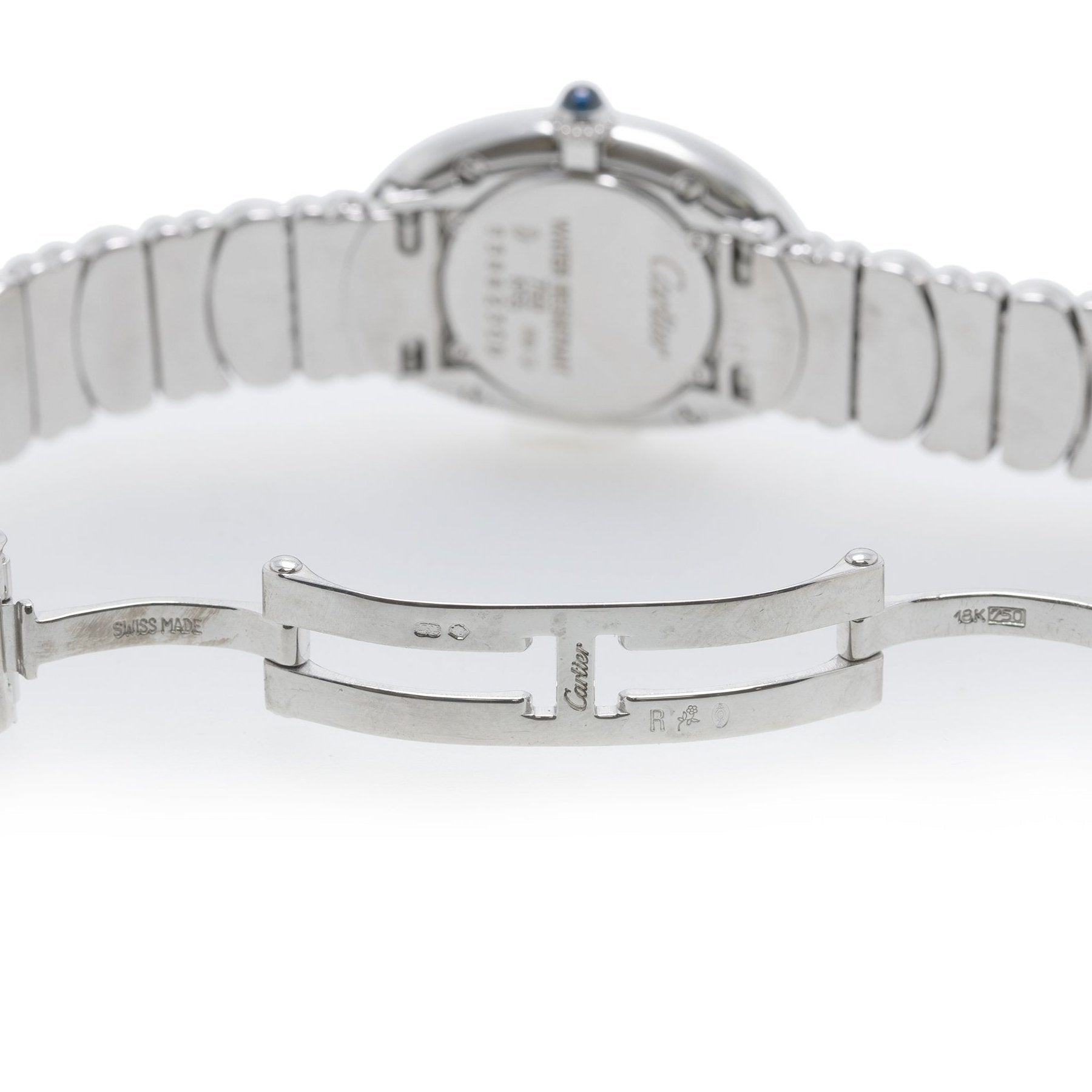 Cartier 18k White Gold Baignoire Watch, Small Model