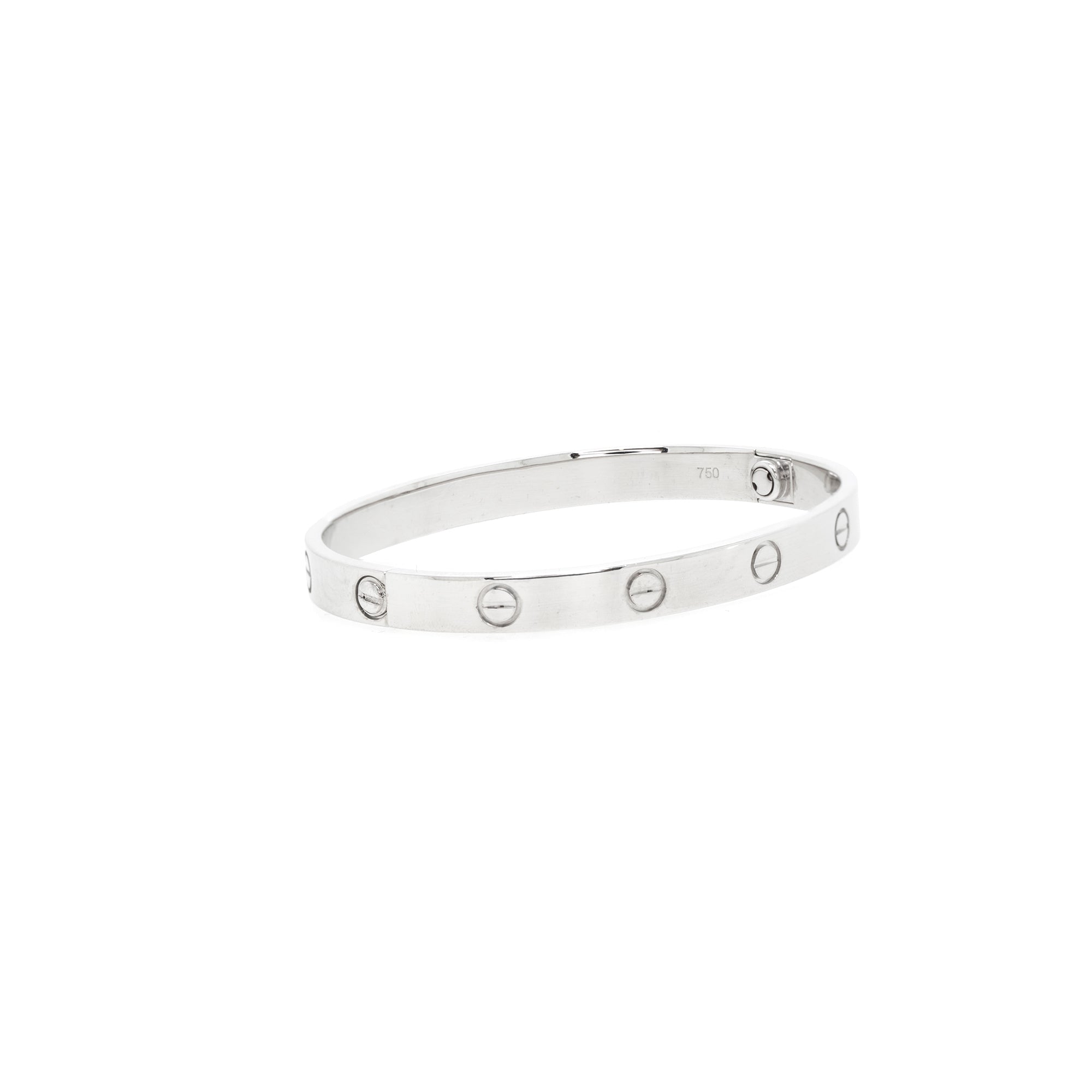 Cartier 18k White Gold Love Bracelet