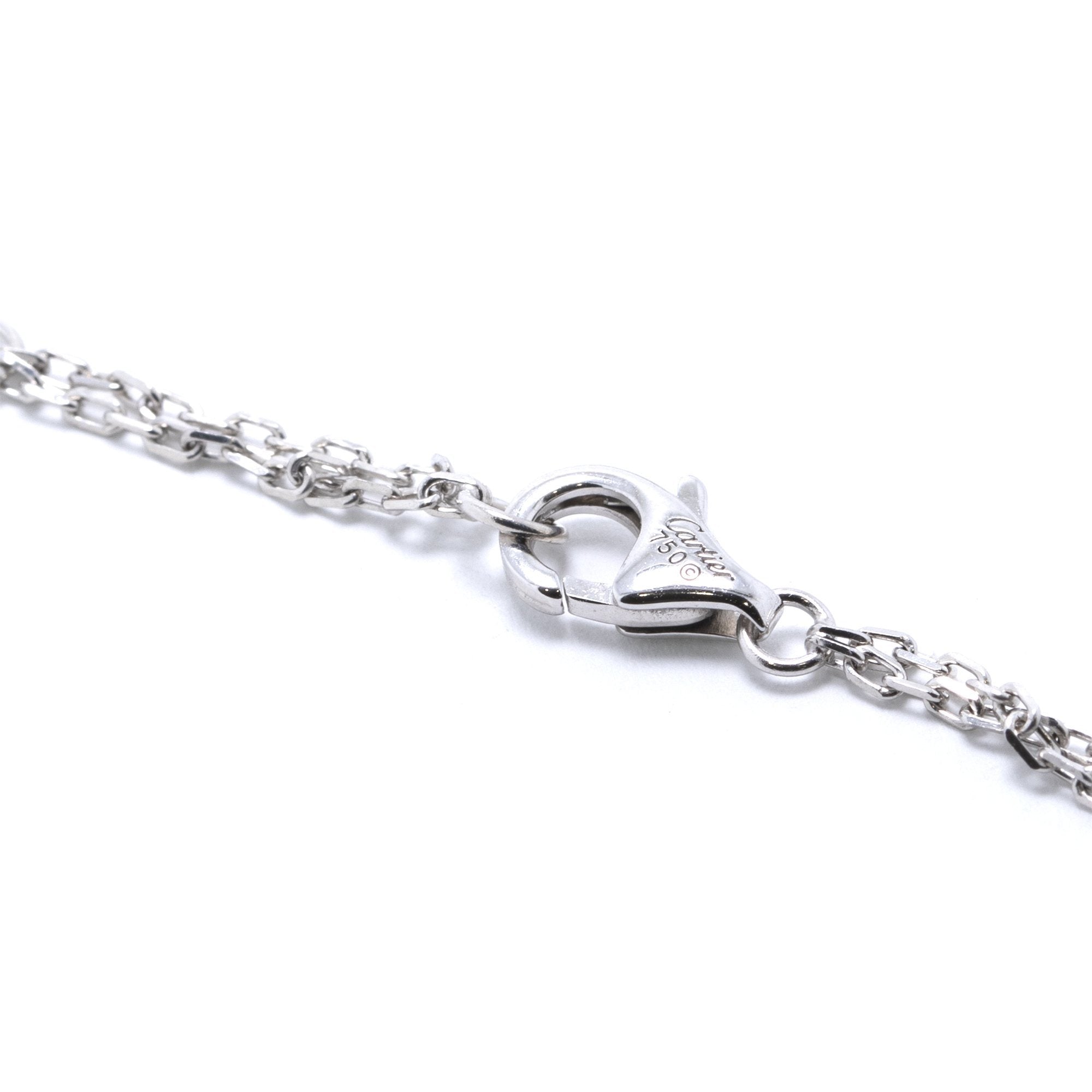 Cartier 18k White Gold Love Bracelet with Diamonds