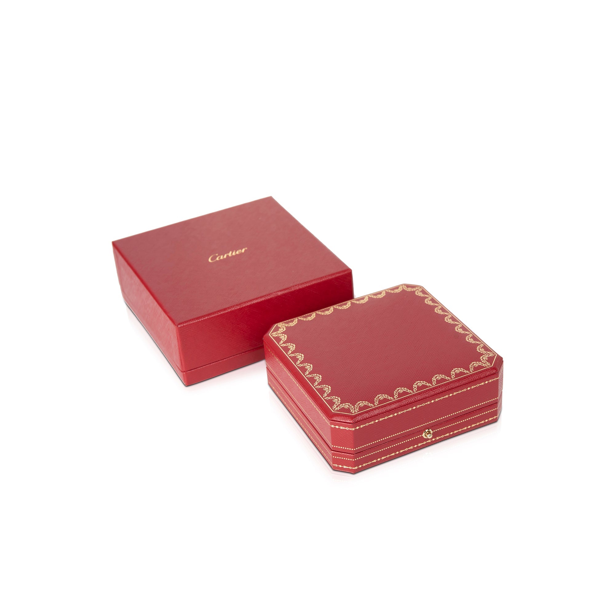 Cartier 18k White Gold Love Necklace with 2 Diamonds w/ Box & Certificate